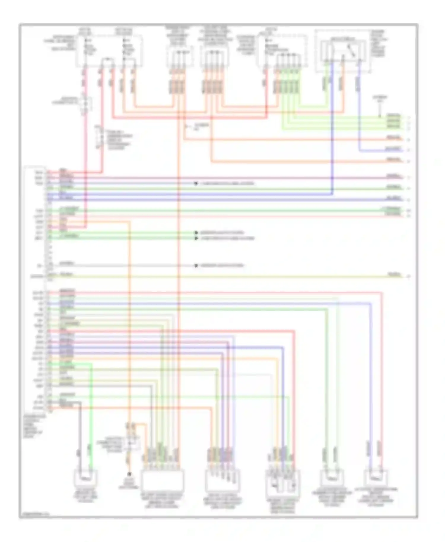 Sequoia Toyota I facelift (2004-2007): Automatic a/c circuit (1 of 3)