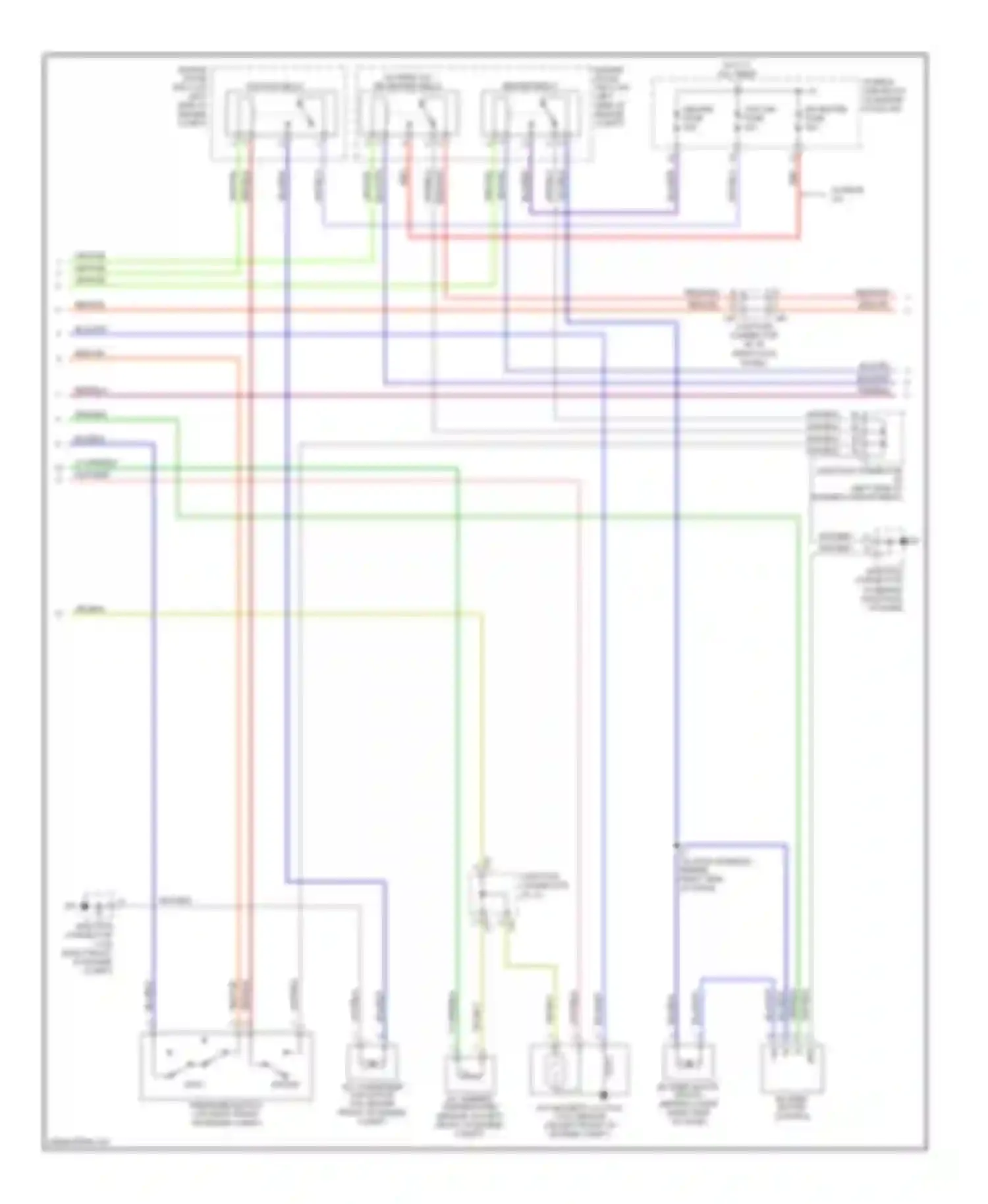 Sequoia Toyota I facelift (2004-2007): Automatic a/c circuit (2 of 3)
