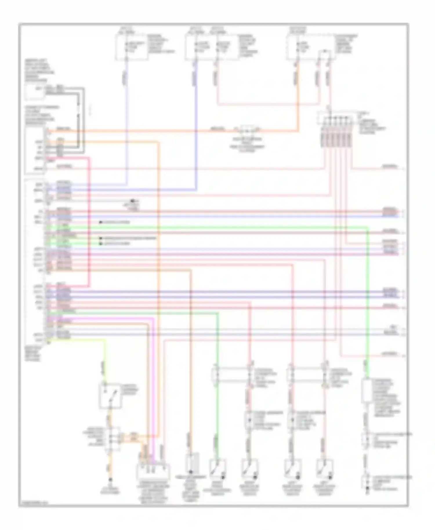 Sequoia Toyota I facelift (2004-2007): Forced entry circuit (1 of 3)