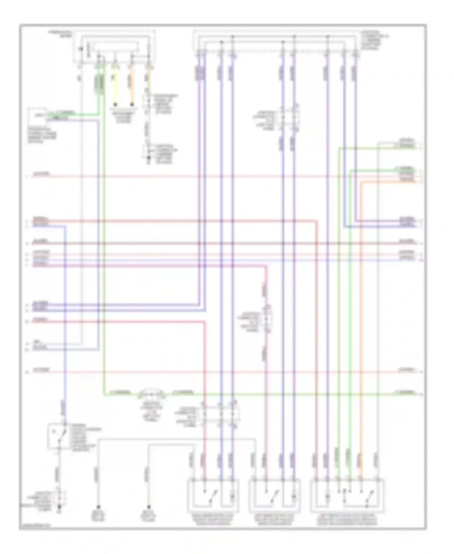 Sequoia Toyota I facelift (2004-2007): Forced entry circuit (2 of 3)