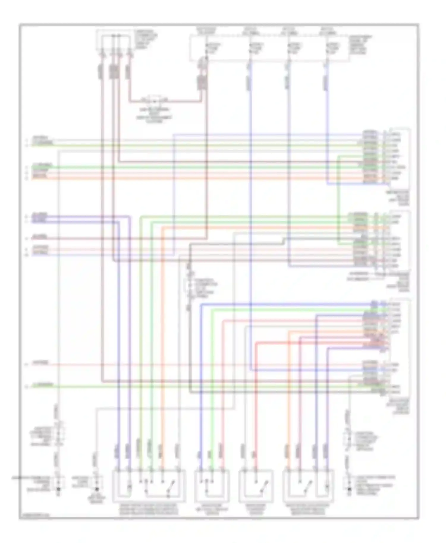 Sequoia Toyota I facelift (2004-2007): Forced entry circuit (3 of 3)