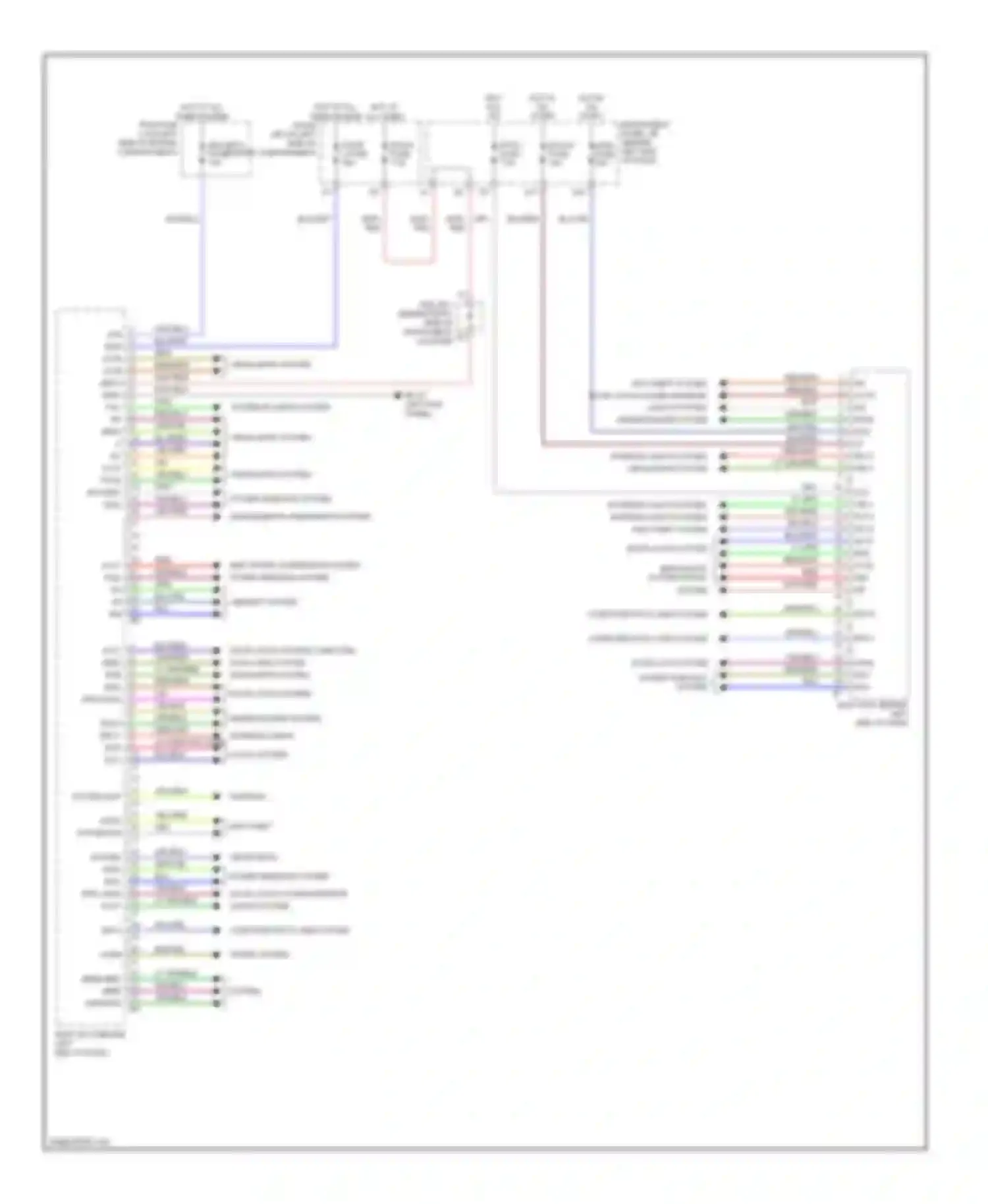 Sequoia Toyota I facelift (2004-2007): Body control modules circuit
