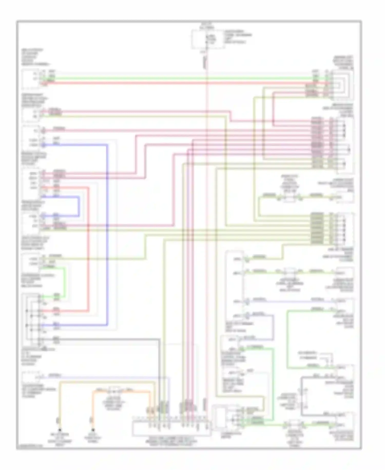 Sequoia Toyota I facelift (2004-2007): Computer data lines circuit
