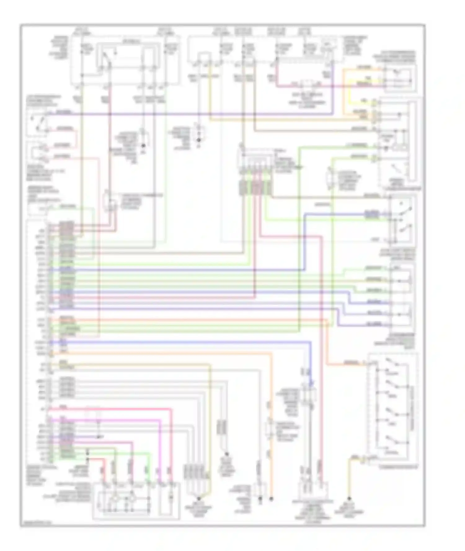 Sequoia Toyota I facelift (2004-2007): Cruise control circuit