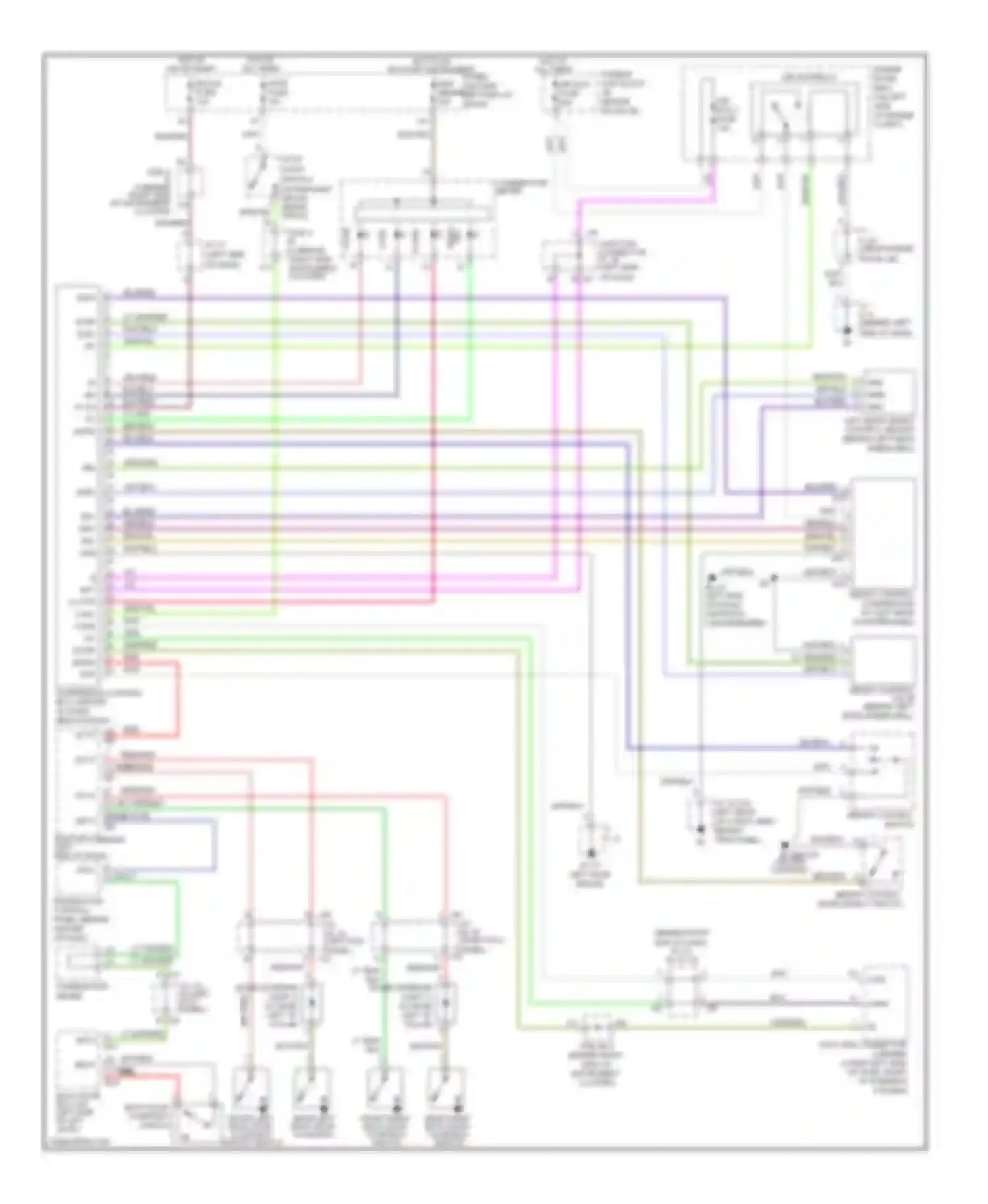 Sequoia Toyota I facelift (2004-2007): Electronic suspension circuit