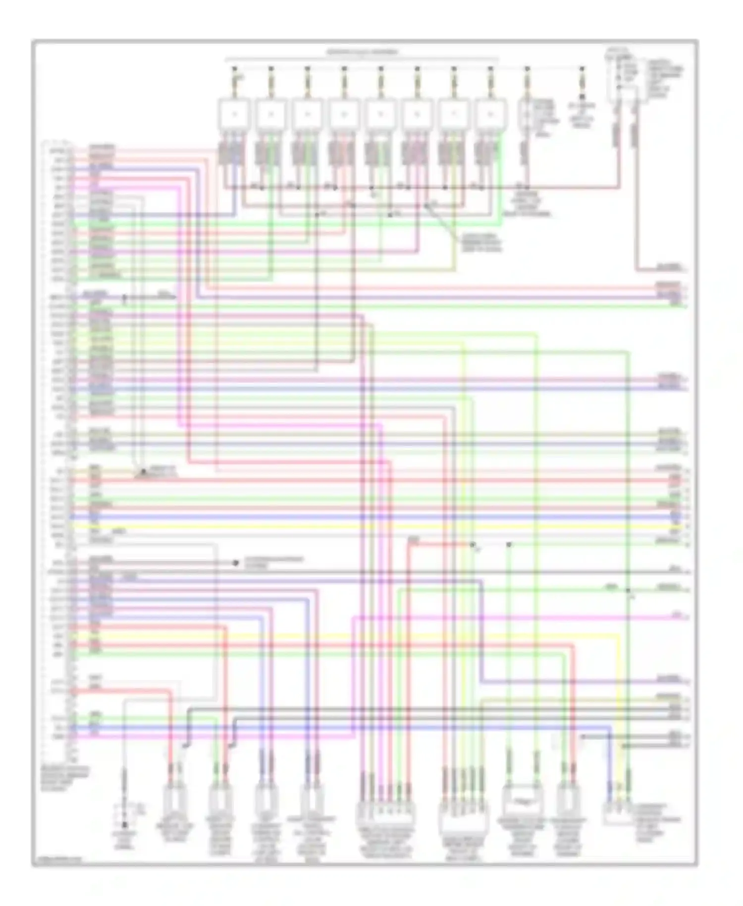 Sequoia Toyota I facelift (2004-2007): Wiring diagram engine performance 4.7l (1 of 6)
