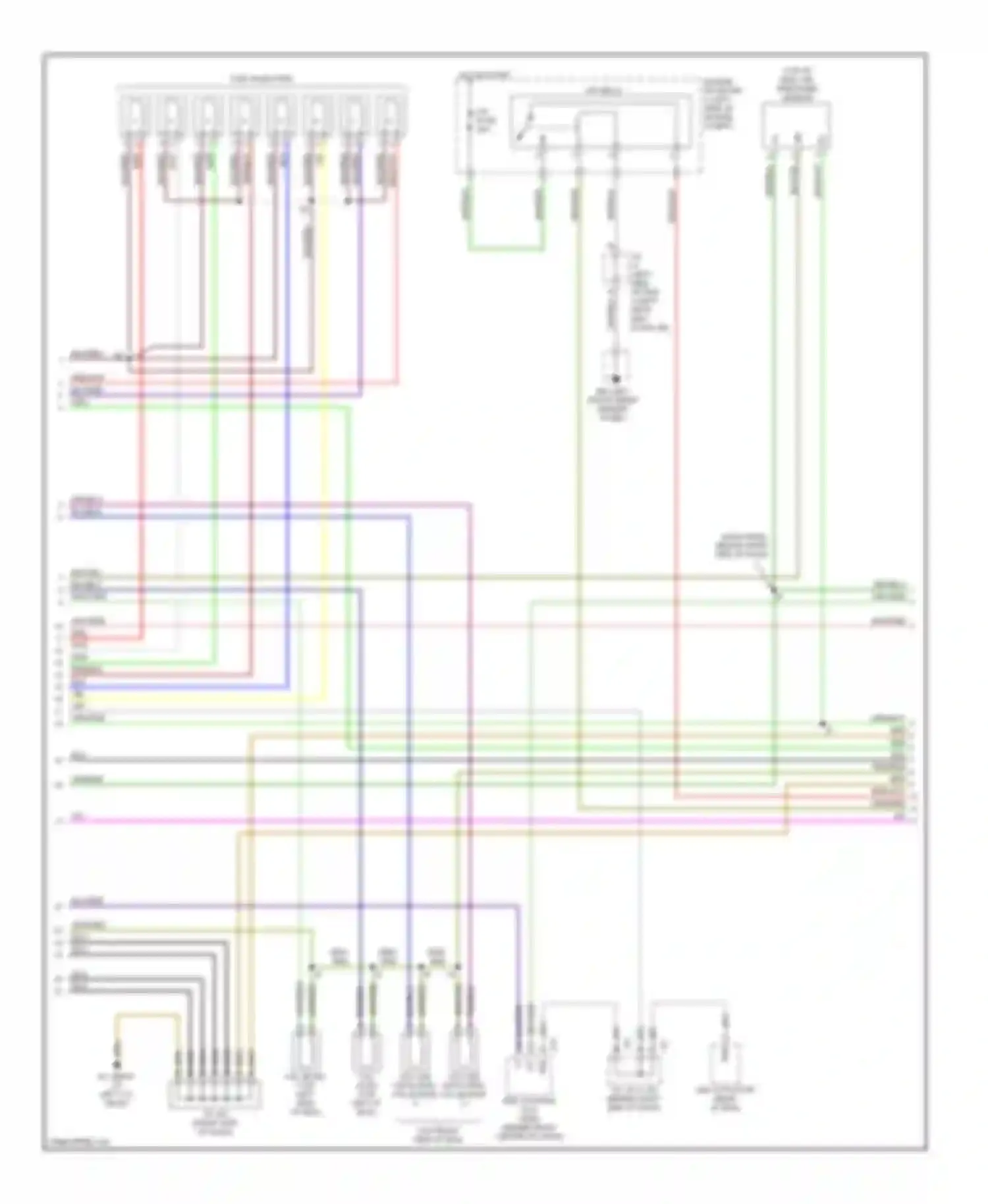 Sequoia Toyota I facelift (2004-2007): Wiring diagram engine performance 4.7l (2 of 6)