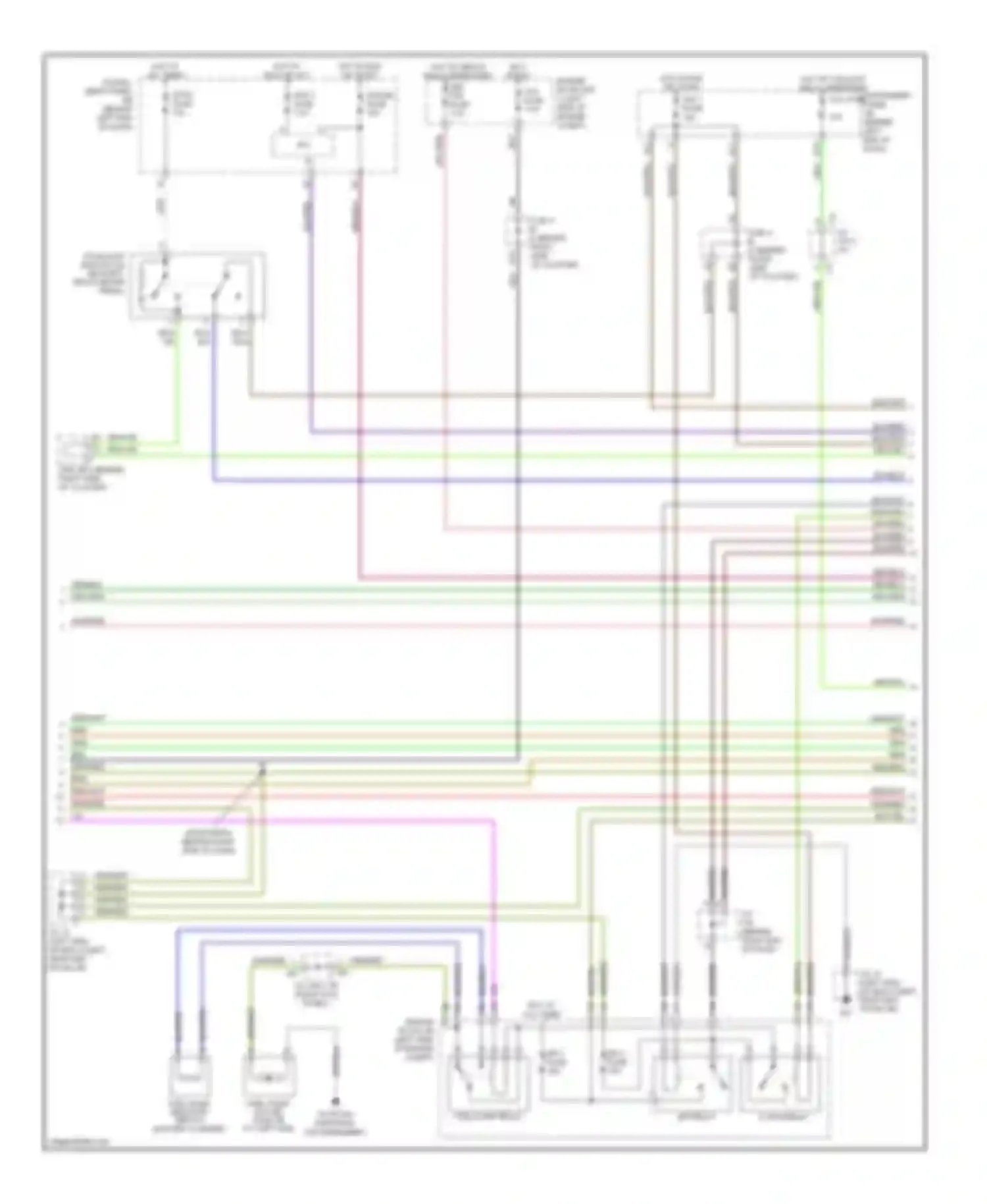 Sequoia Toyota I facelift (2004-2007): Wiring diagram engine performance 4.7l (3 of 6)