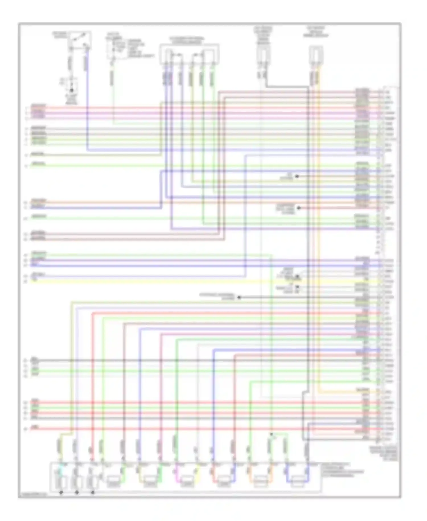 Sequoia Toyota I facelift (2004-2007): Wiring diagram engine performance 4.7l (6 of 6)