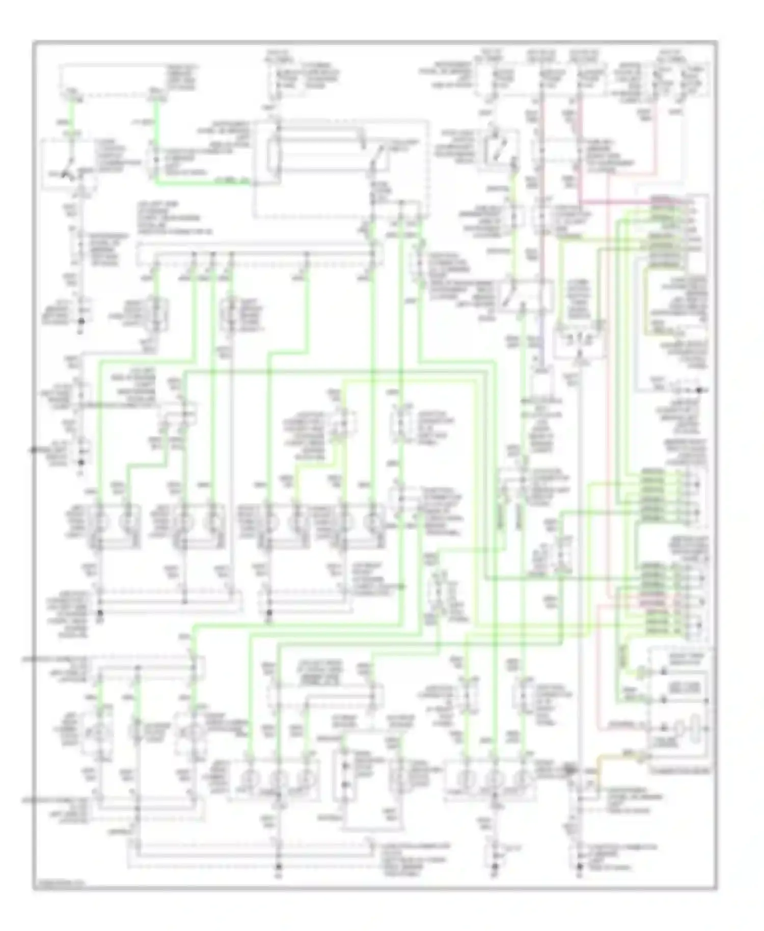 Sequoia Toyota I facelift (2004-2007): Exterior lamps circuit