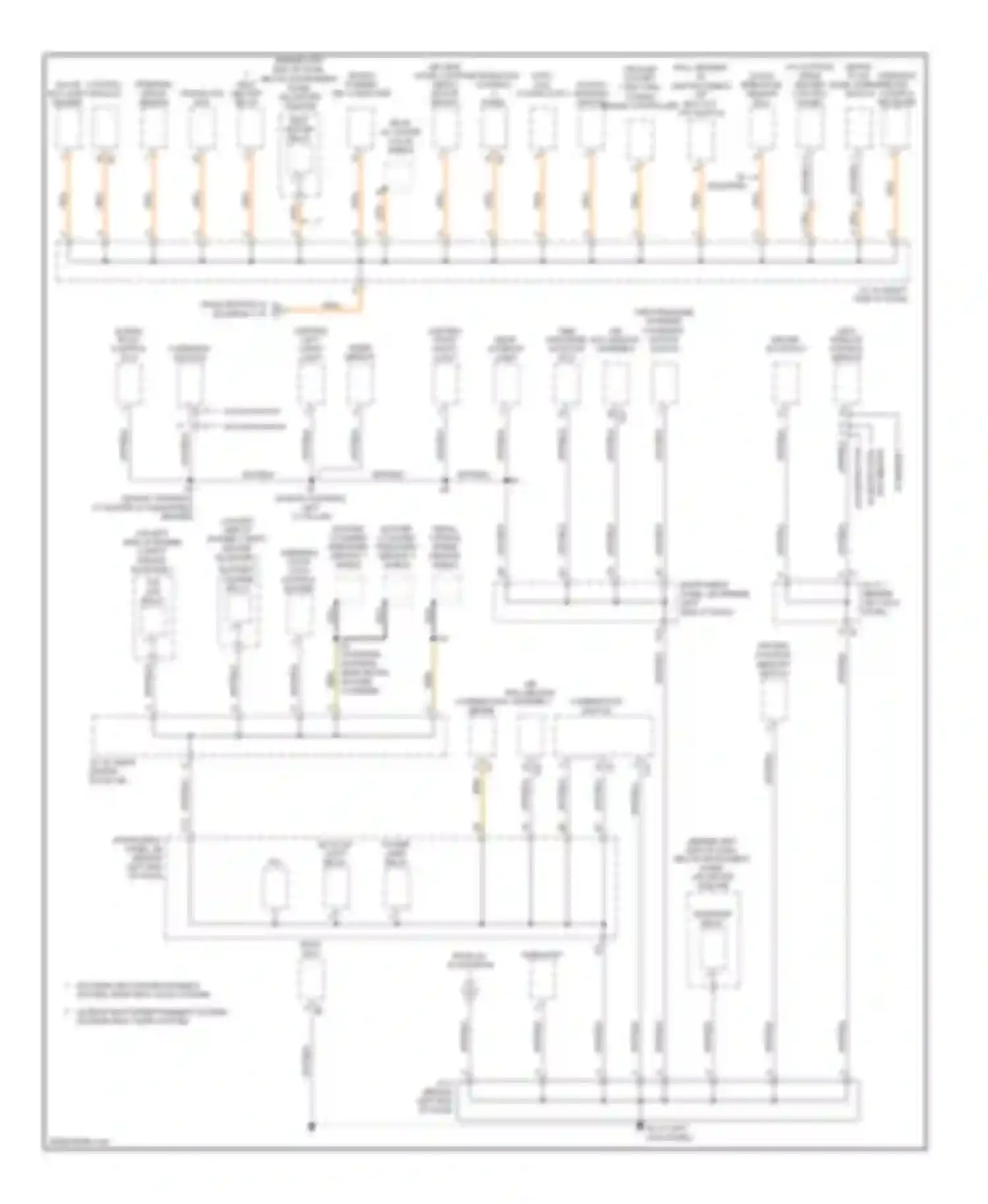 Sequoia Toyota I facelift (2004-2007): Ground distribution circuit (2 of 3)