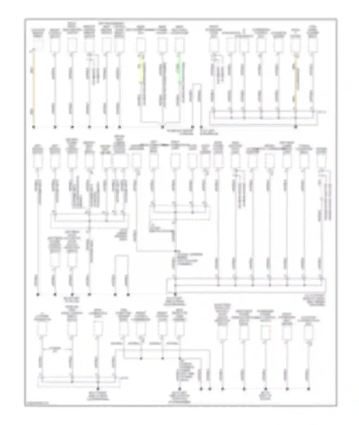 Sequoia Toyota I facelift (2004-2007): Ground distribution circuit (3 of 3)