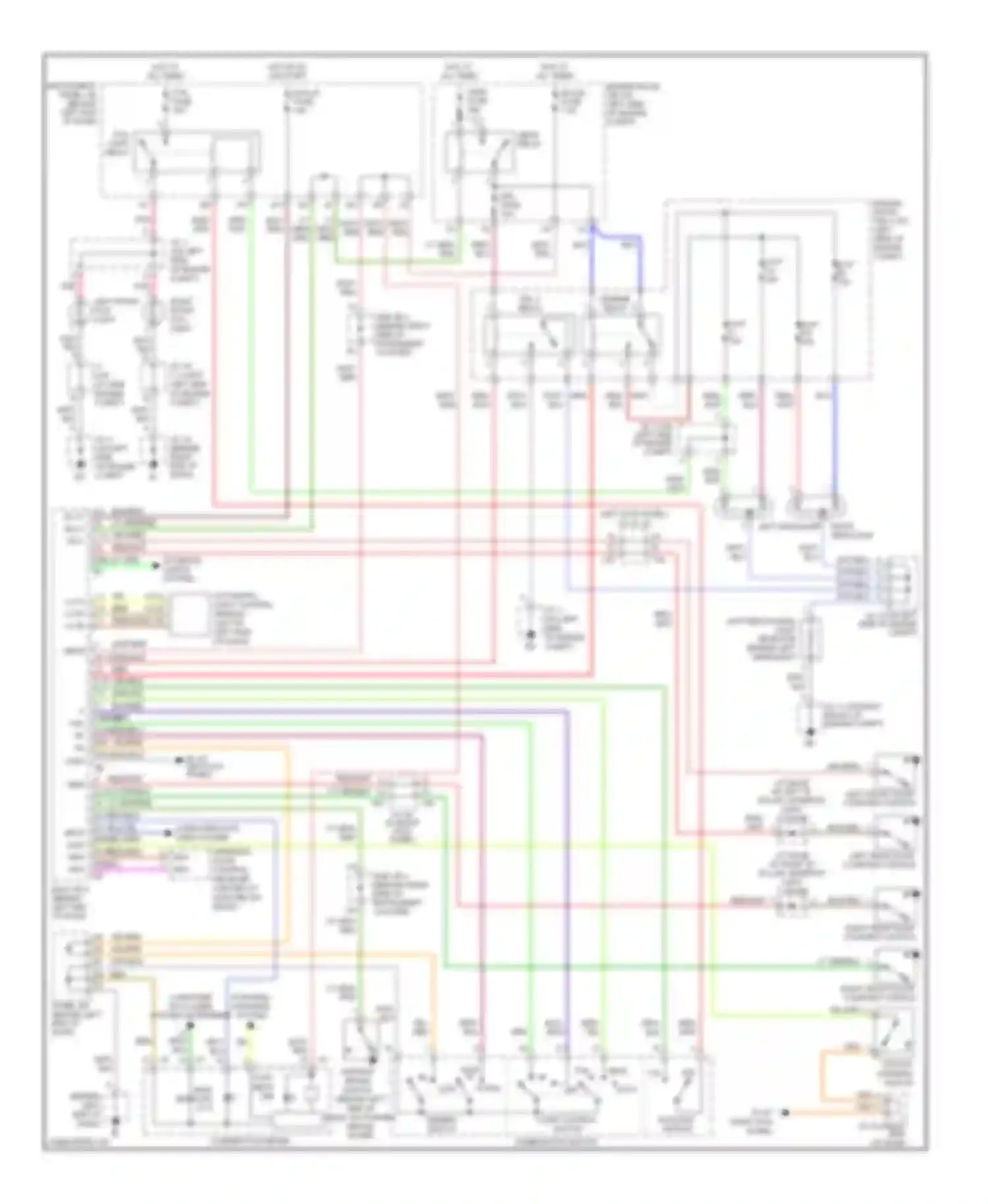 Sequoia Toyota I facelift (2004-2007): Headlights circuit, with drl