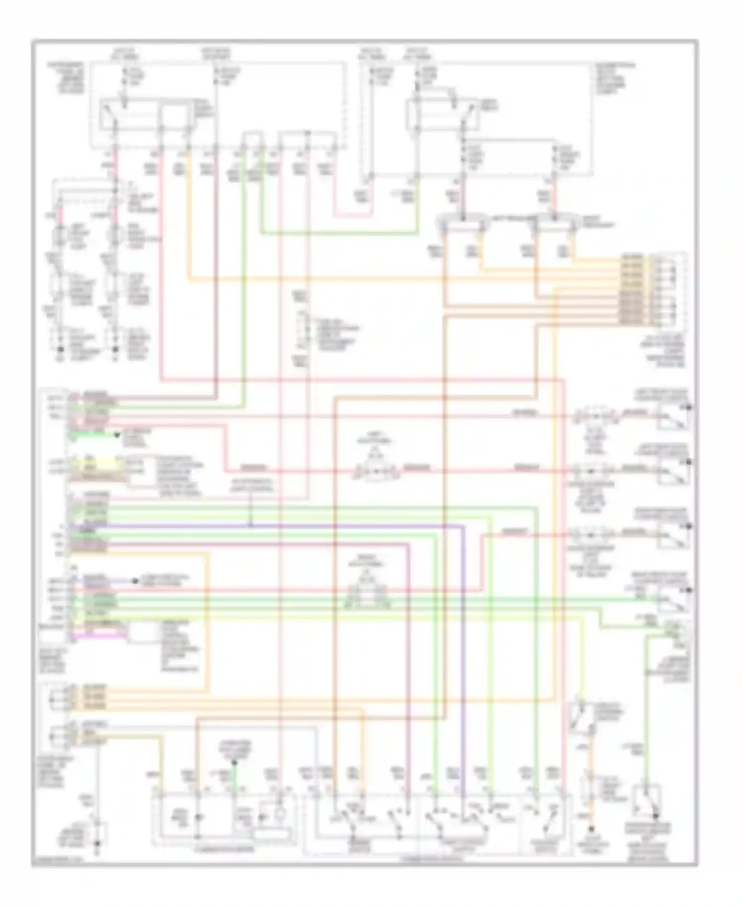 Sequoia Toyota I facelift (2004-2007): Headlights circuit, without drl