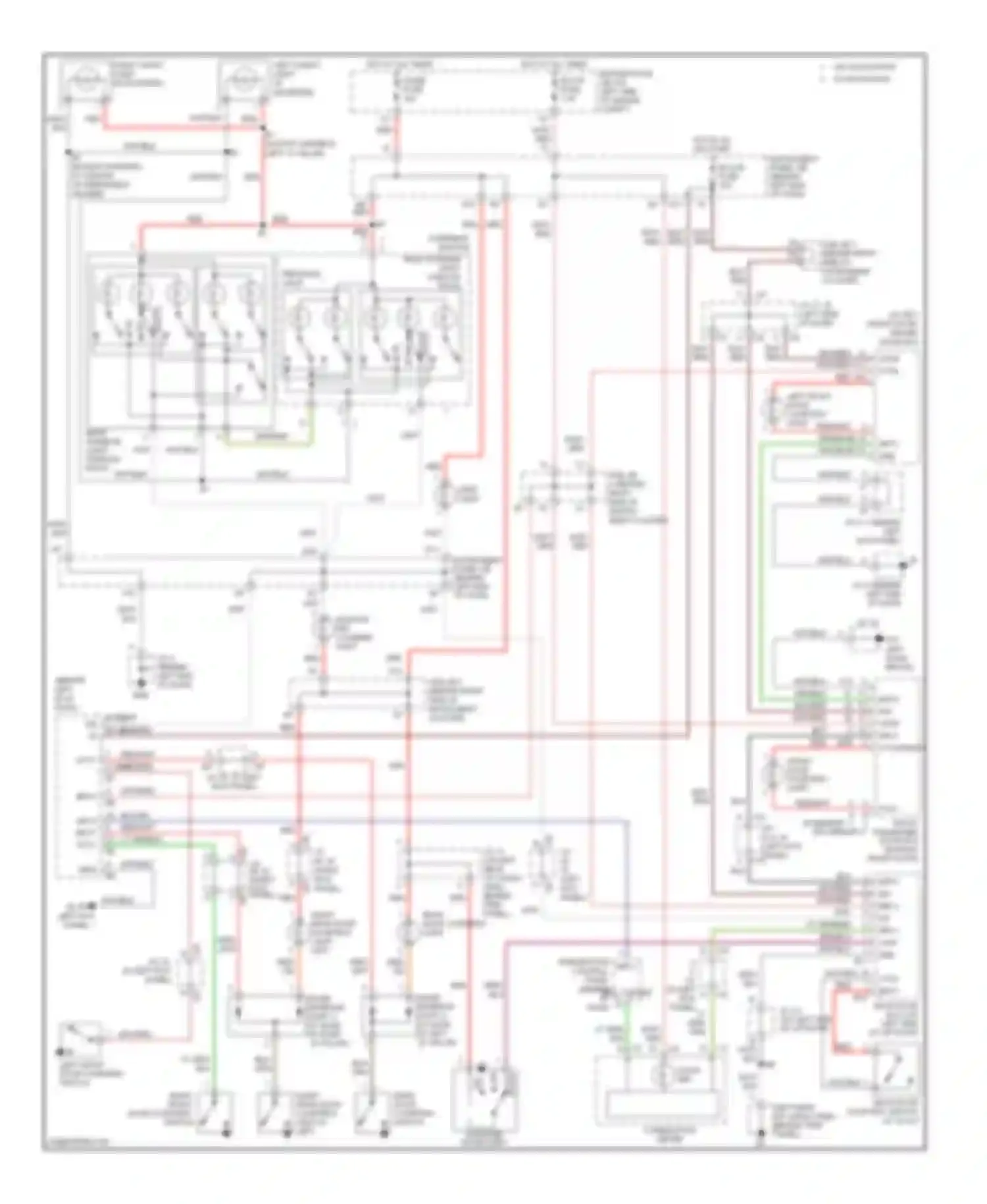 Sequoia Toyota I facelift (2004-2007): Courtesy lamps circuit