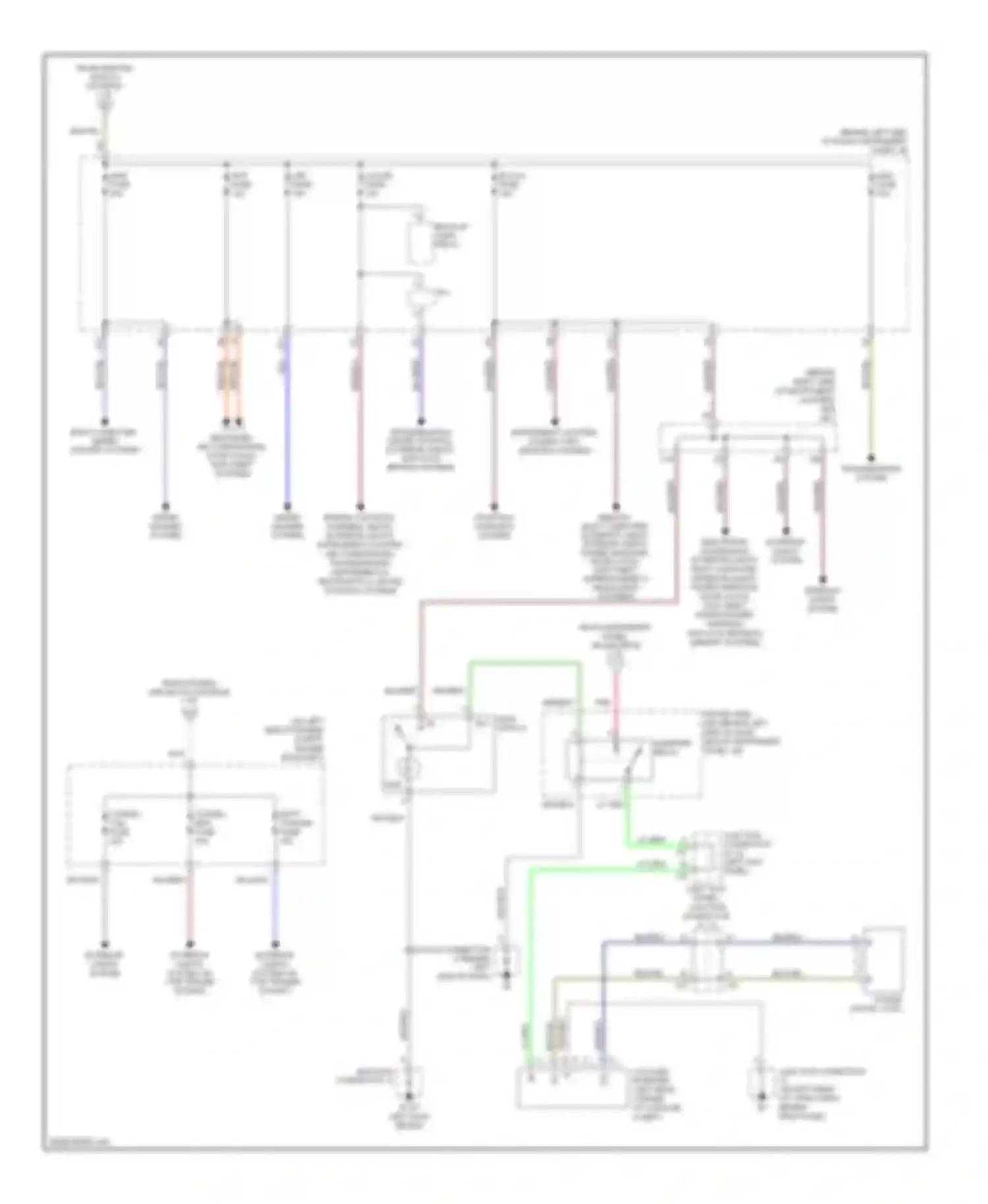 Sequoia Toyota I facelift (2004-2007): Power distribution circuit (3 of 3)