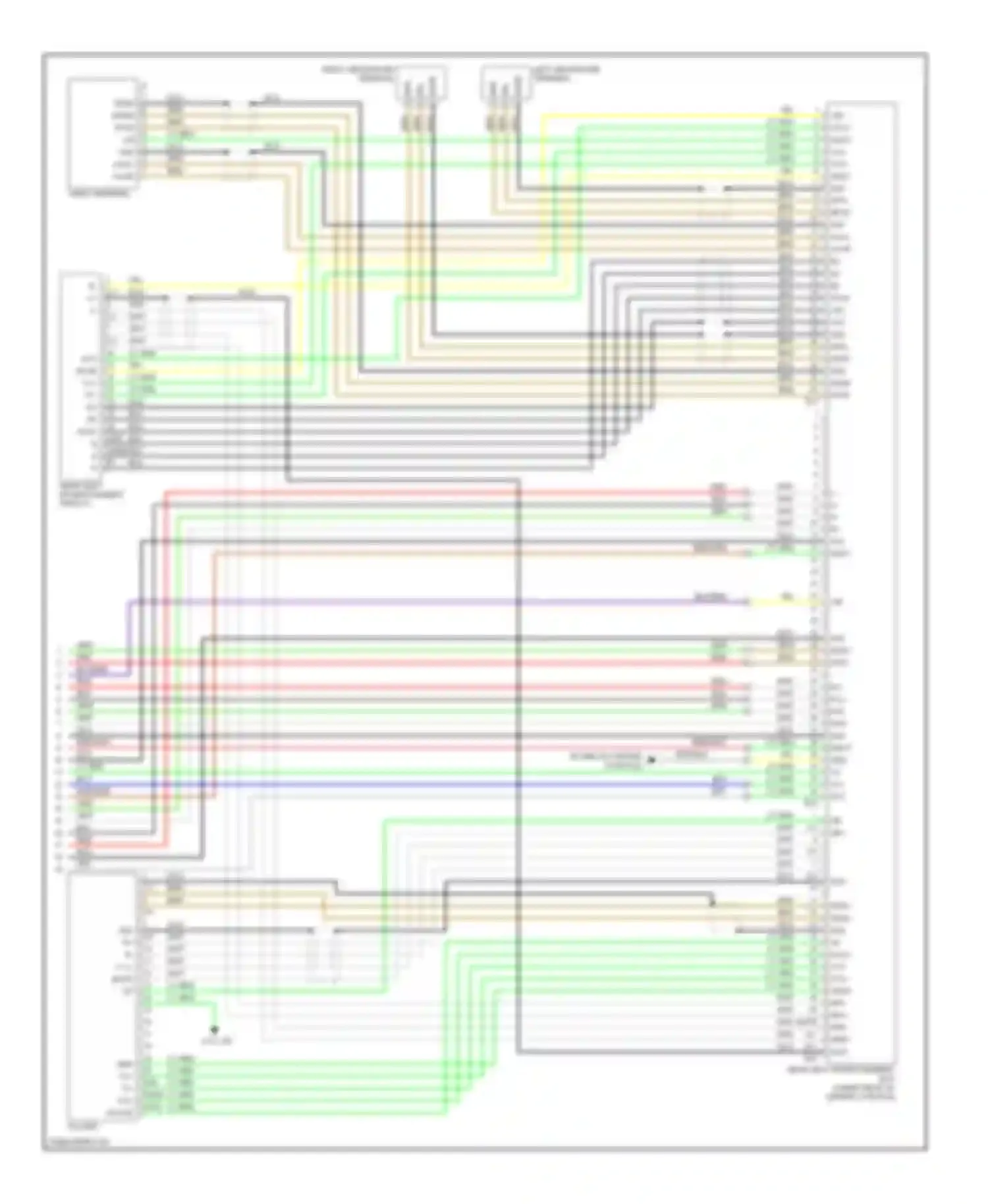 Sequoia Toyota I facelift (2004-2007): 10-speaker system circuit, with rear entertainment with navigation (3 of 3)