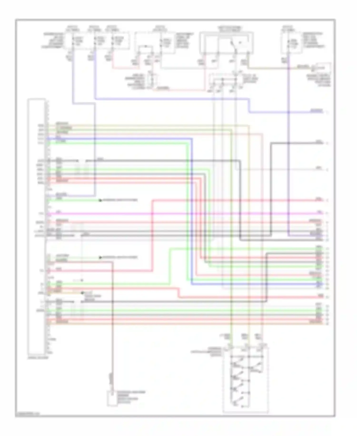 Sequoia Toyota I facelift (2004-2007): 10-speaker system circuit, with rear entertainment without navigation (1 of 3)