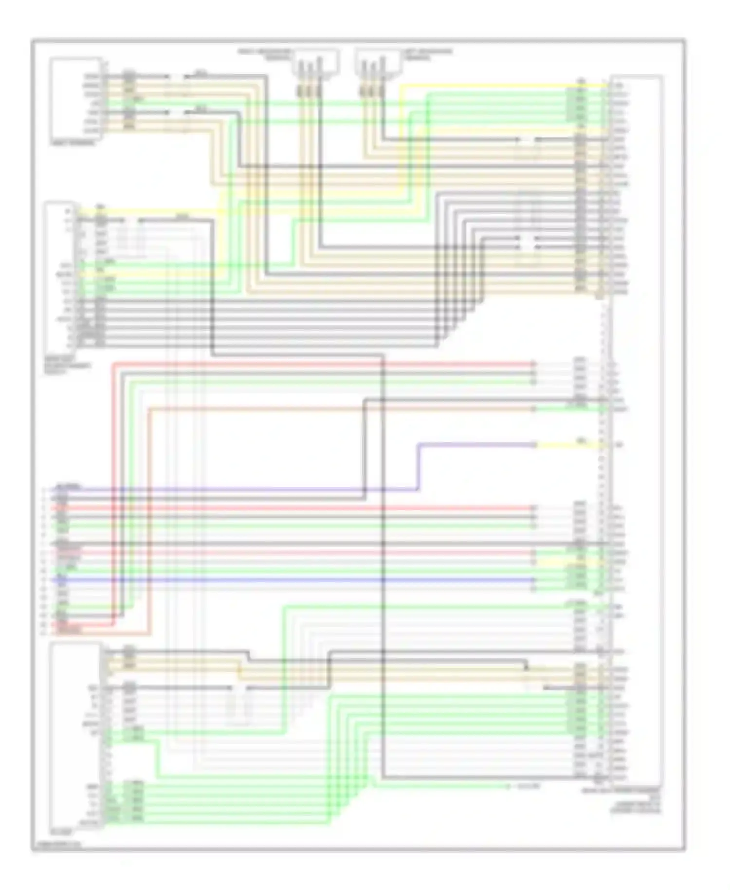 Sequoia Toyota I facelift (2004-2007): 10-speaker system circuit, with rear entertainment without navigation (3 of 3)