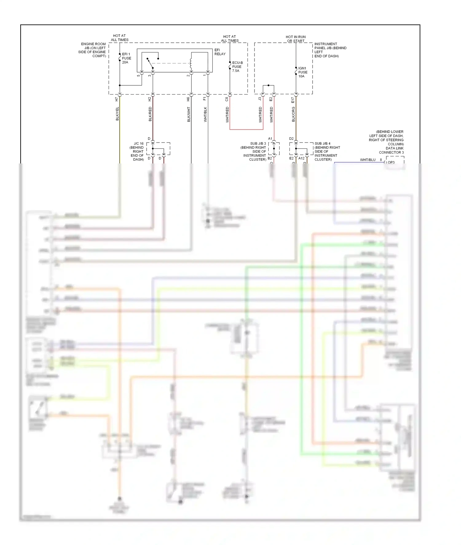 Toyota Sequoia I facelift (2004-2007) code wiring diagram  (1 of 1)
