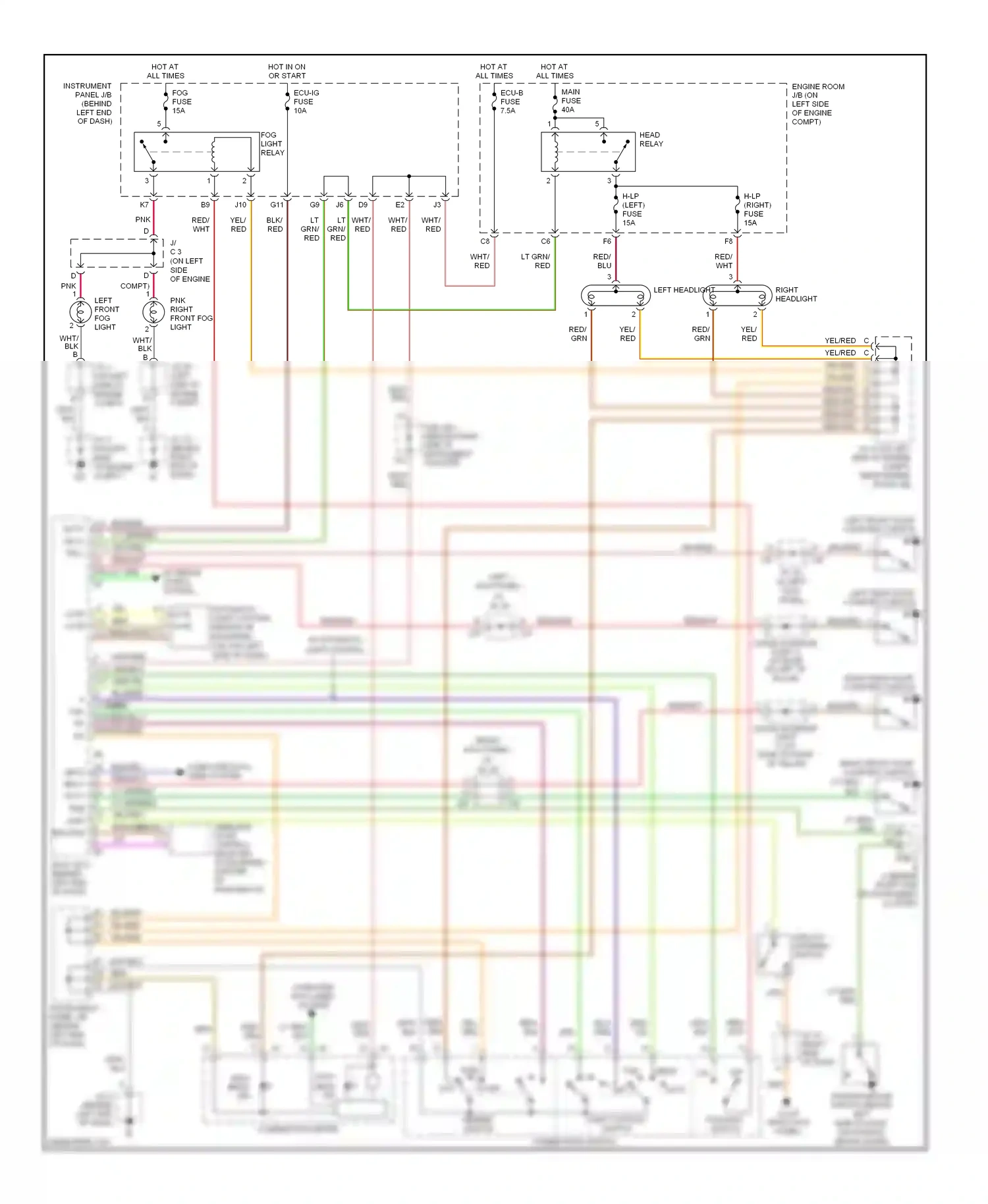 Toyota Sequoia I facelift (2004-2007) computer data lines system wiring diagram  (4 of 12)