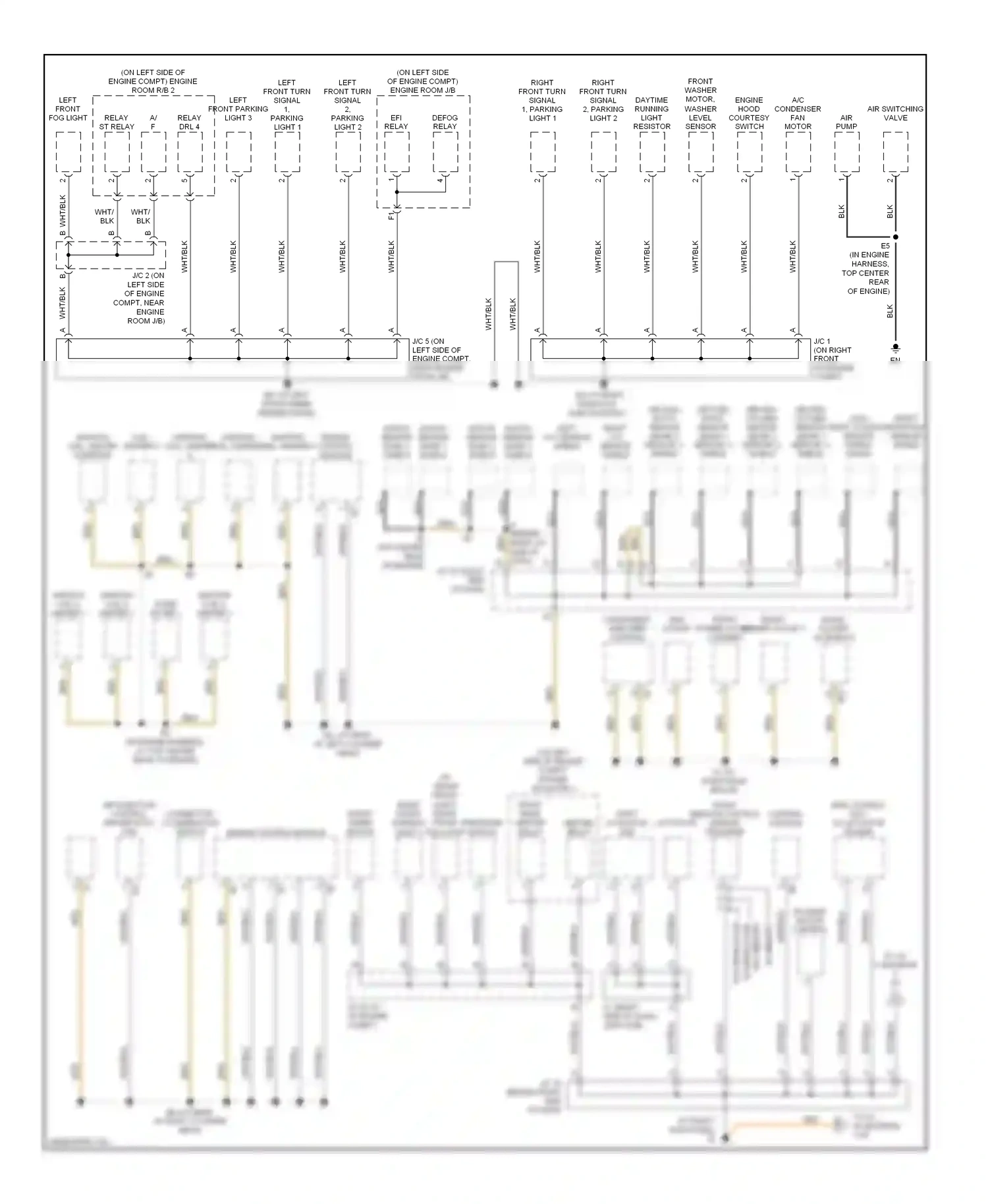 Toyota Sequoia I facelift (2004-2007) engine control module wiring diagram  (1 of 1)