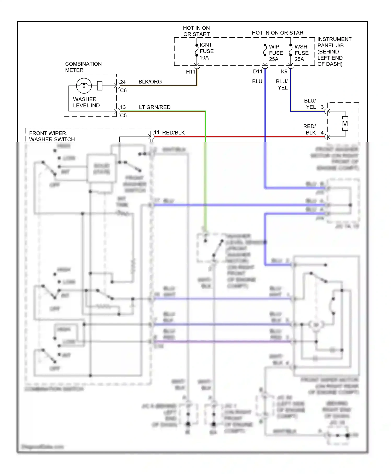 Toyota Sequoia I facelift (2004-2007) solid state wiring diagram  (1 of 1)