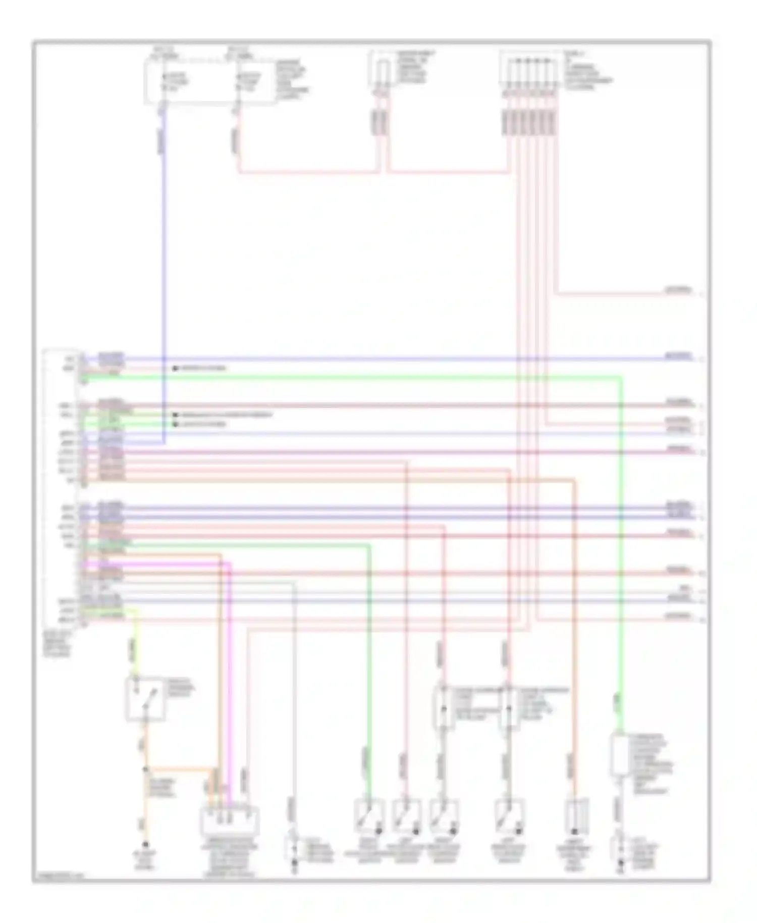 Sequoia Toyota I (2000-2004): Forced entry circuit (1 of 3)