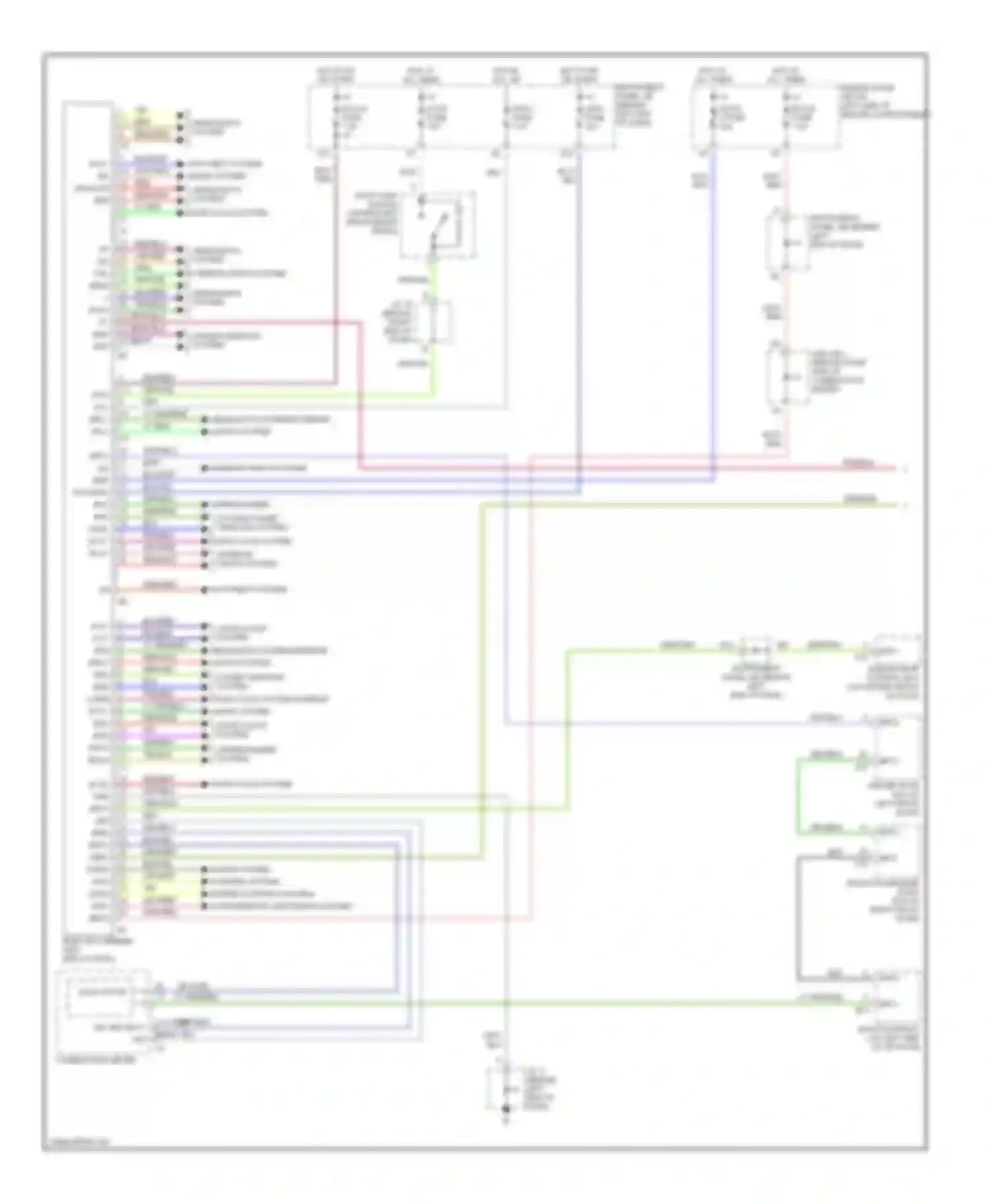 Sequoia Toyota I (2000-2004): Body computer circuits (1 of 2)