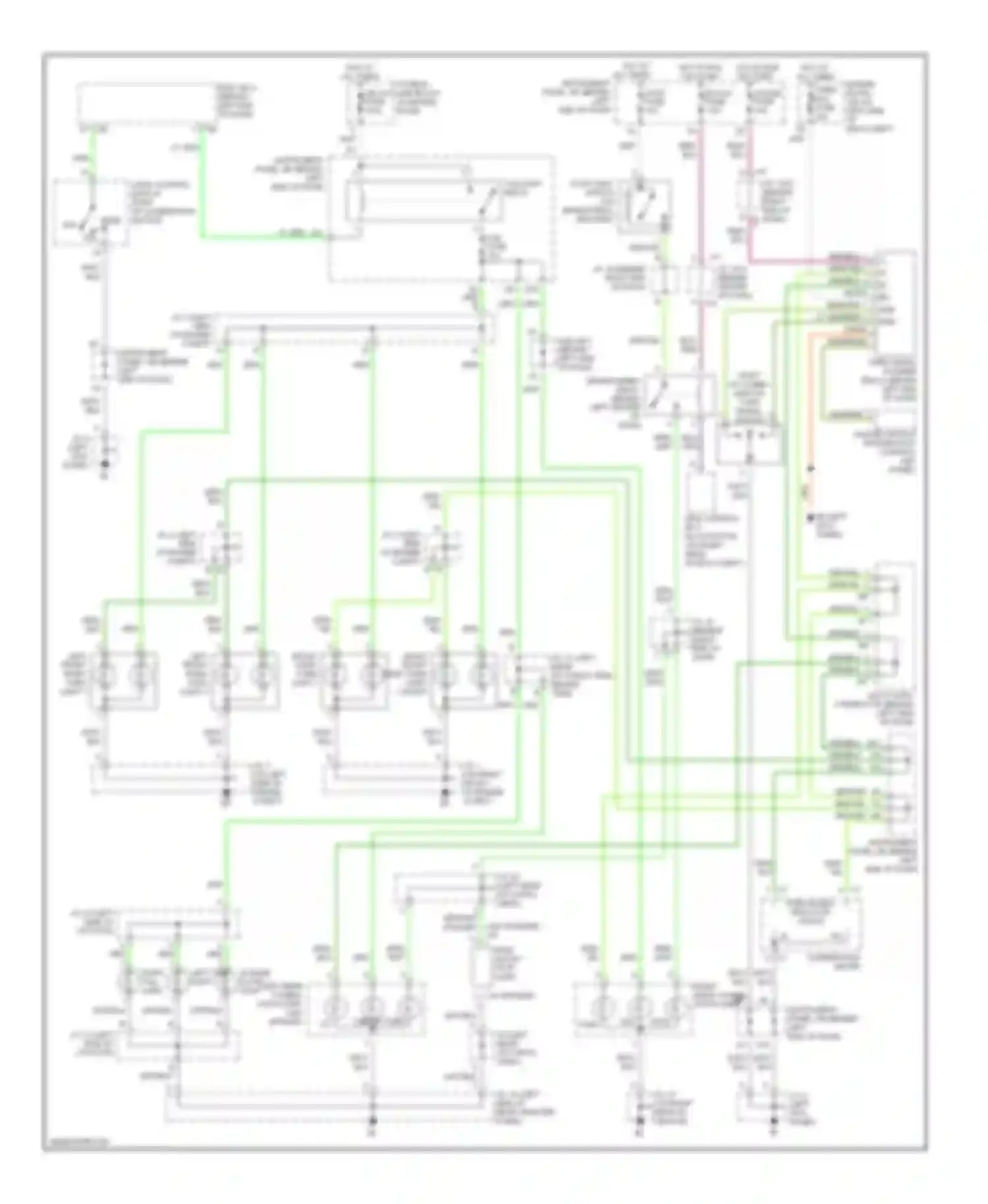 Sequoia Toyota I (2000-2004): Exterior lamps circuit