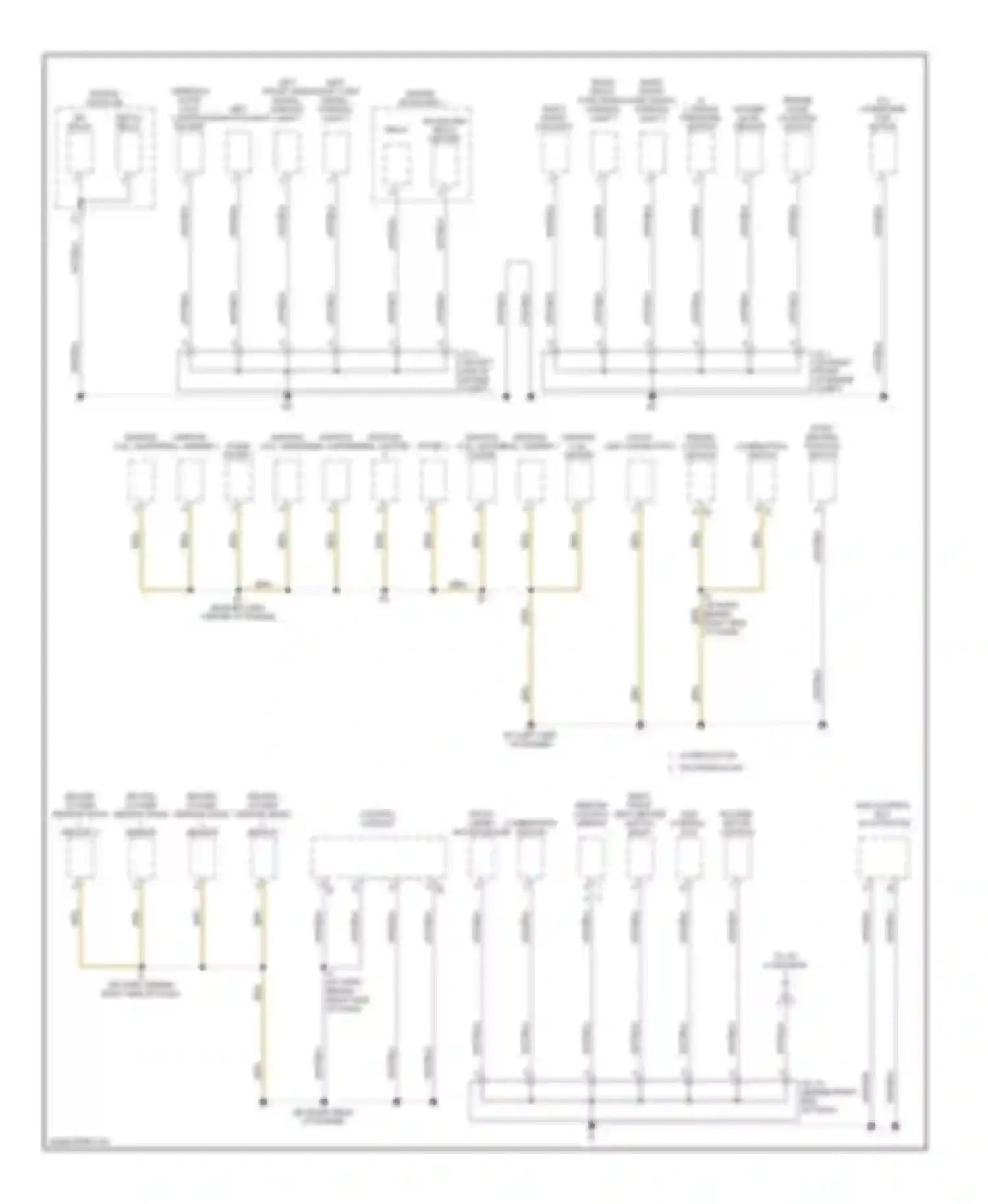 Sequoia Toyota I (2000-2004): Ground distribution circuit (1 of 3)