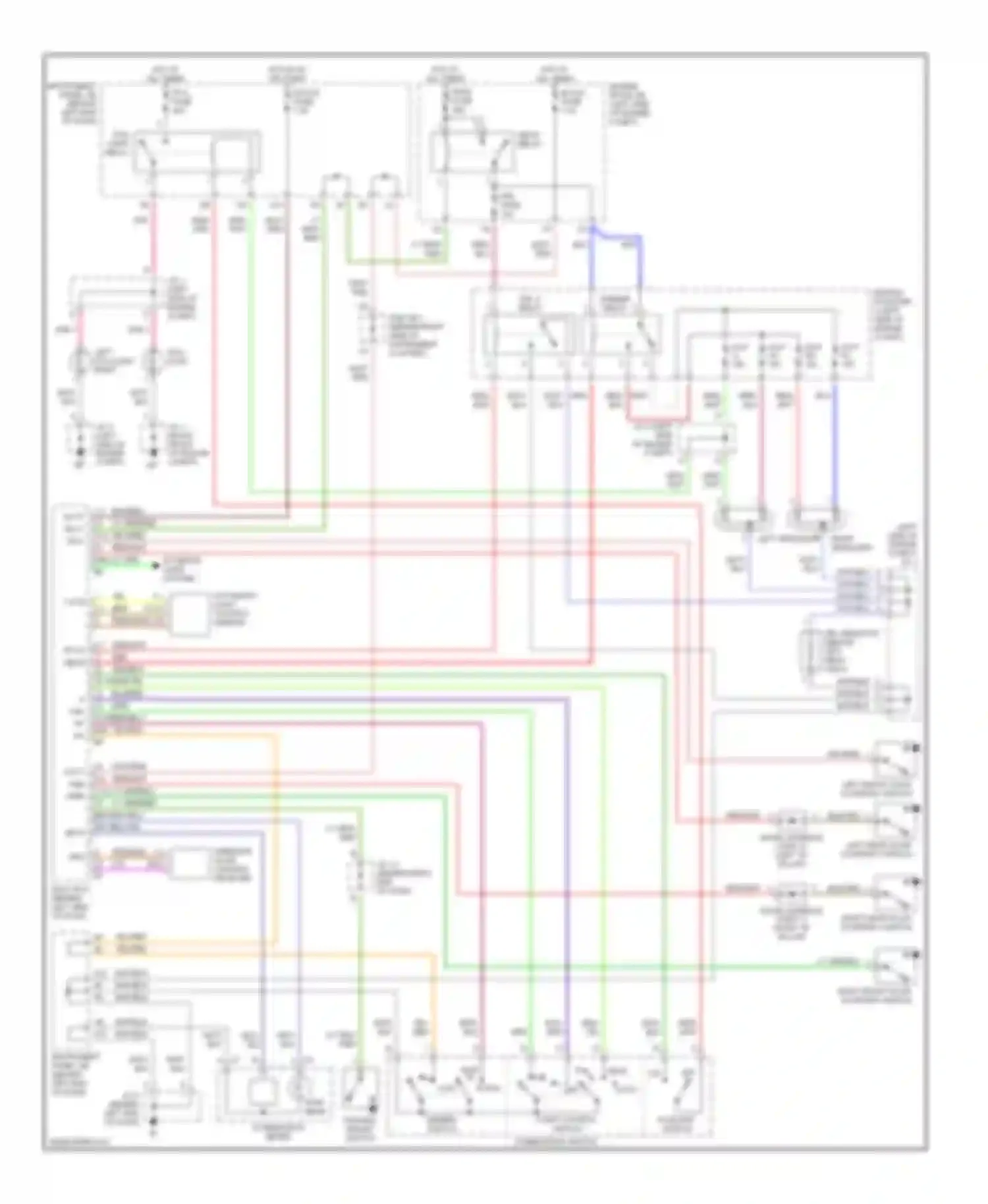 Sequoia Toyota I (2000-2004): Headlight circuit, with drl
