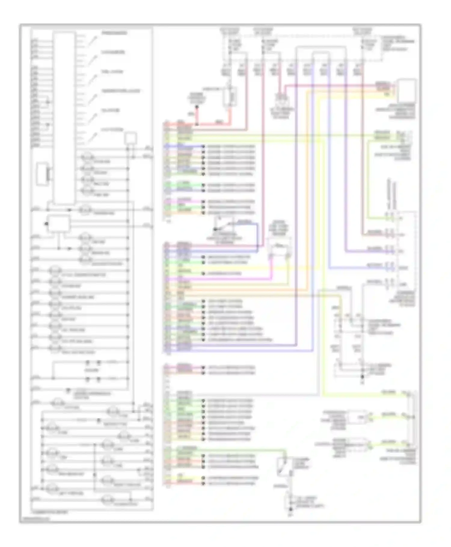 Sequoia Toyota I (2000-2004): Instrument cluster circuit