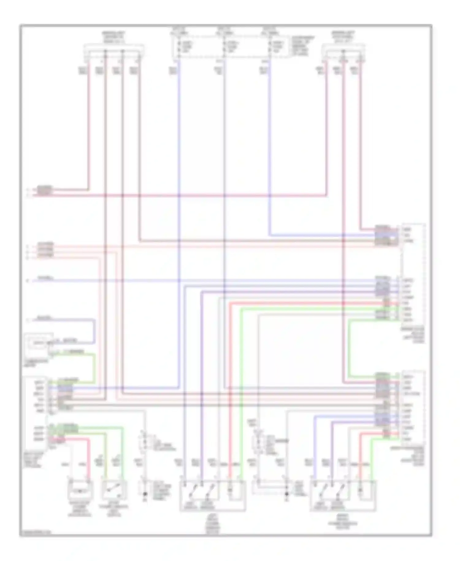 Sequoia Toyota I (2000-2004): Power window circuit (2 of 2)