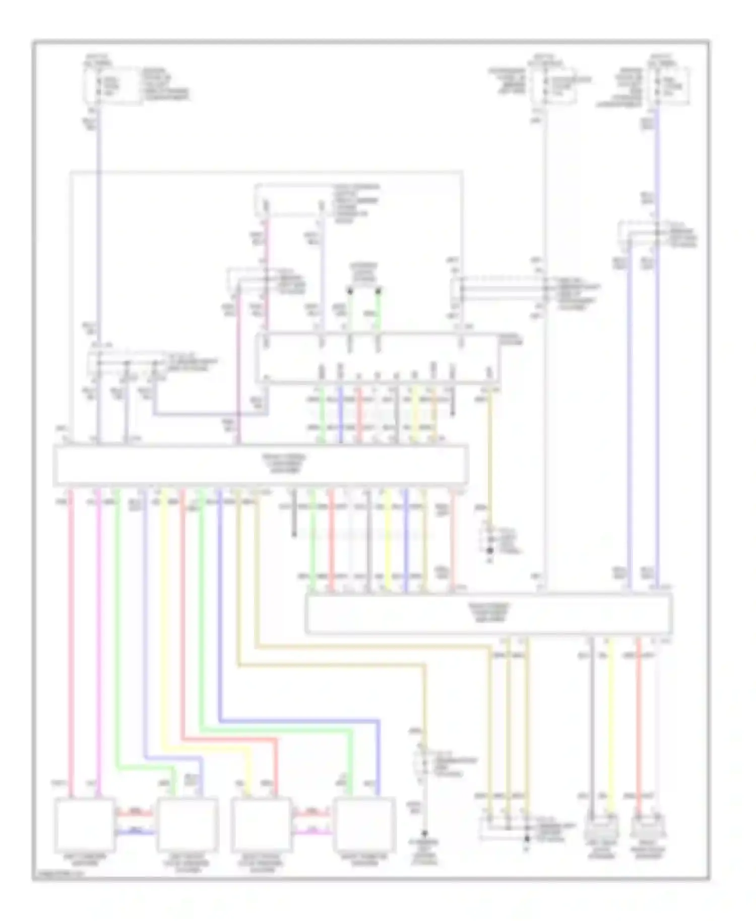 Sequoia Toyota I (2000-2004): Radio circuits, 10 speaker system