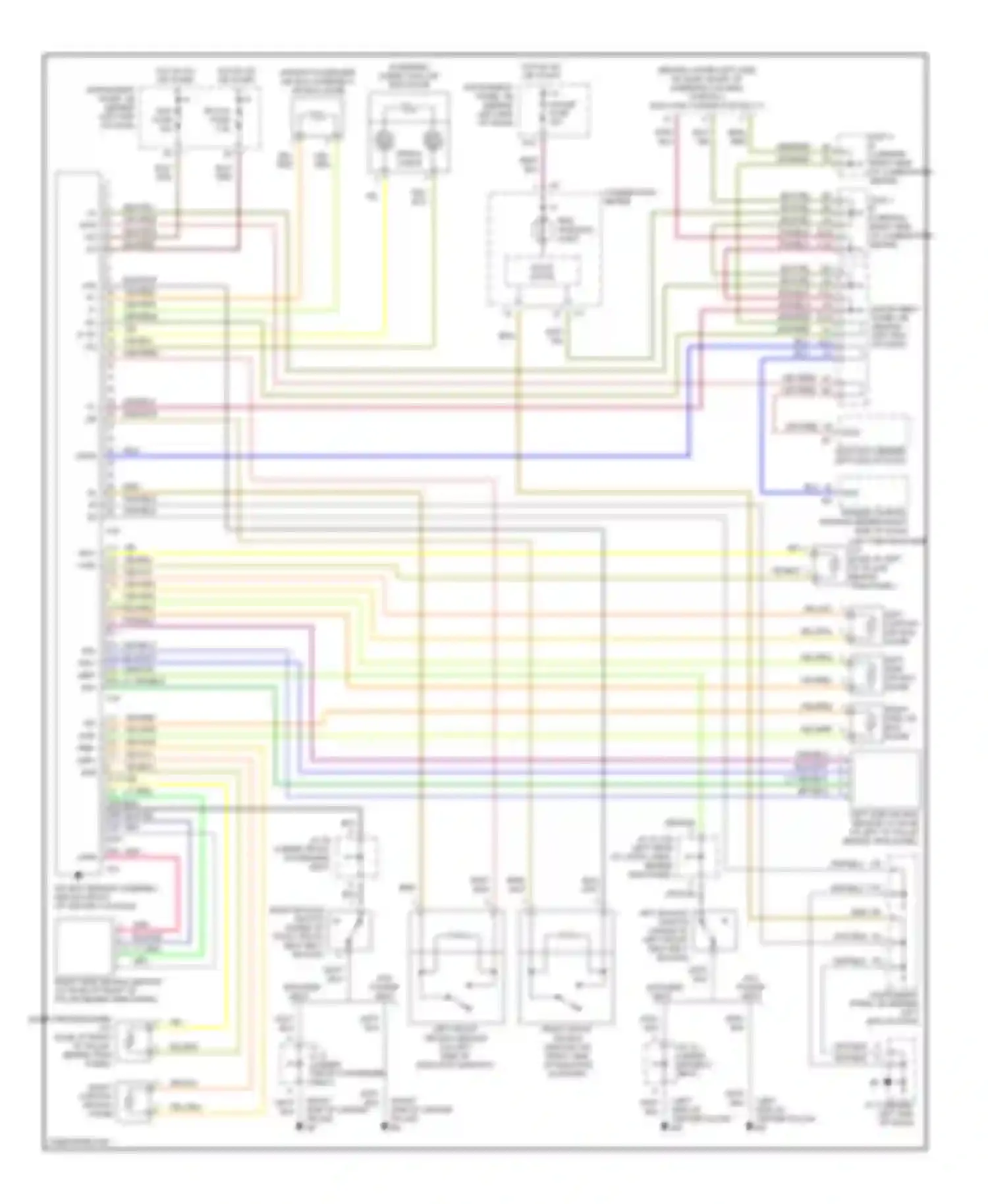 Sequoia Toyota I (2000-2004): Supplemental restraint circuit