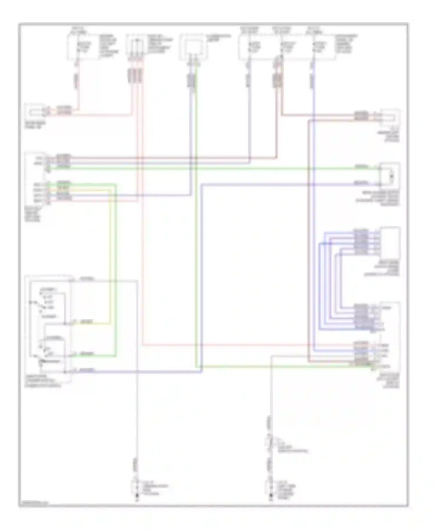 Sequoia Toyota I (2000-2004): Rear wiper/washer circuit