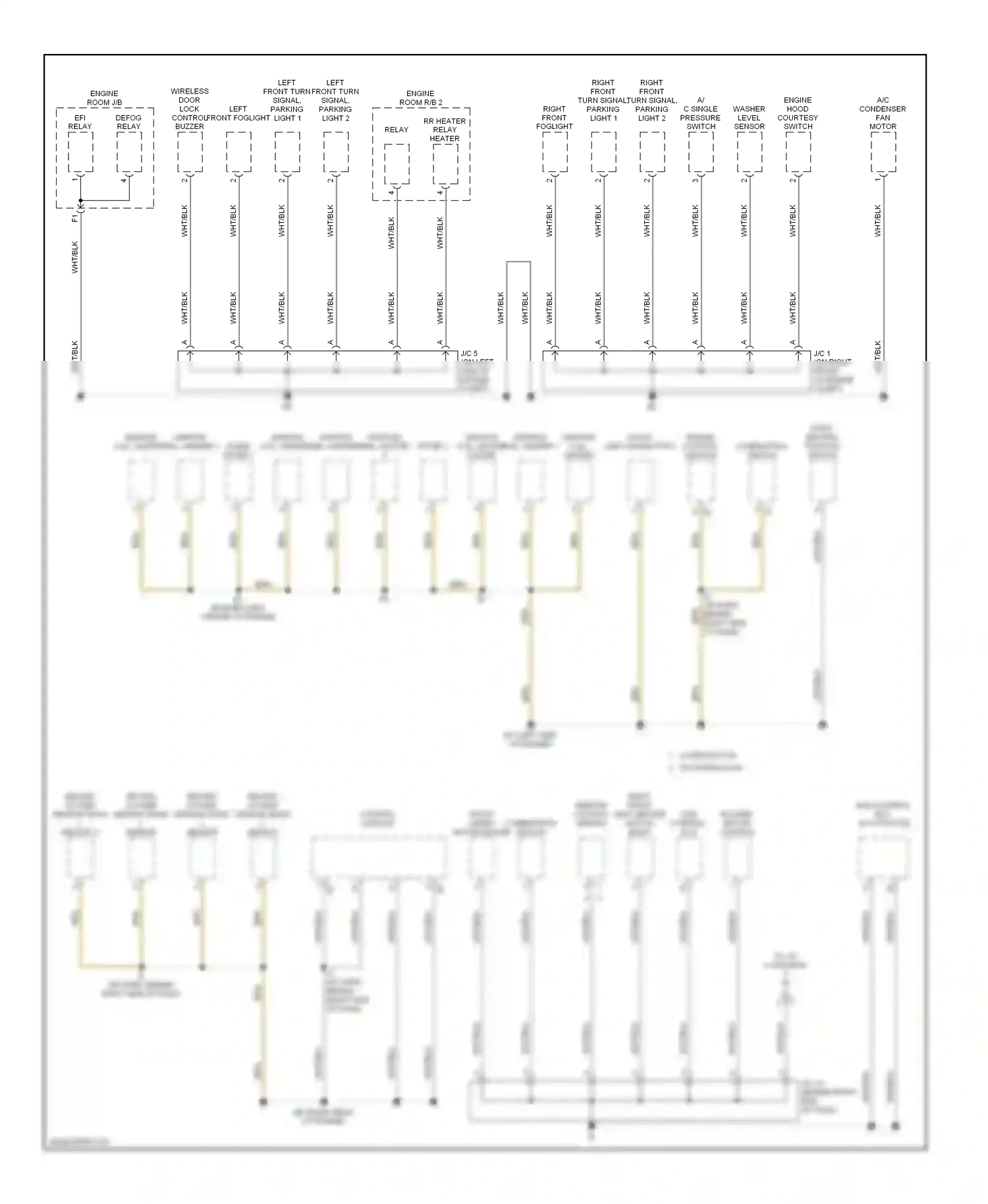 Toyota Sequoia I (2000-2004) engine control module wiring diagram  (1 of 2)