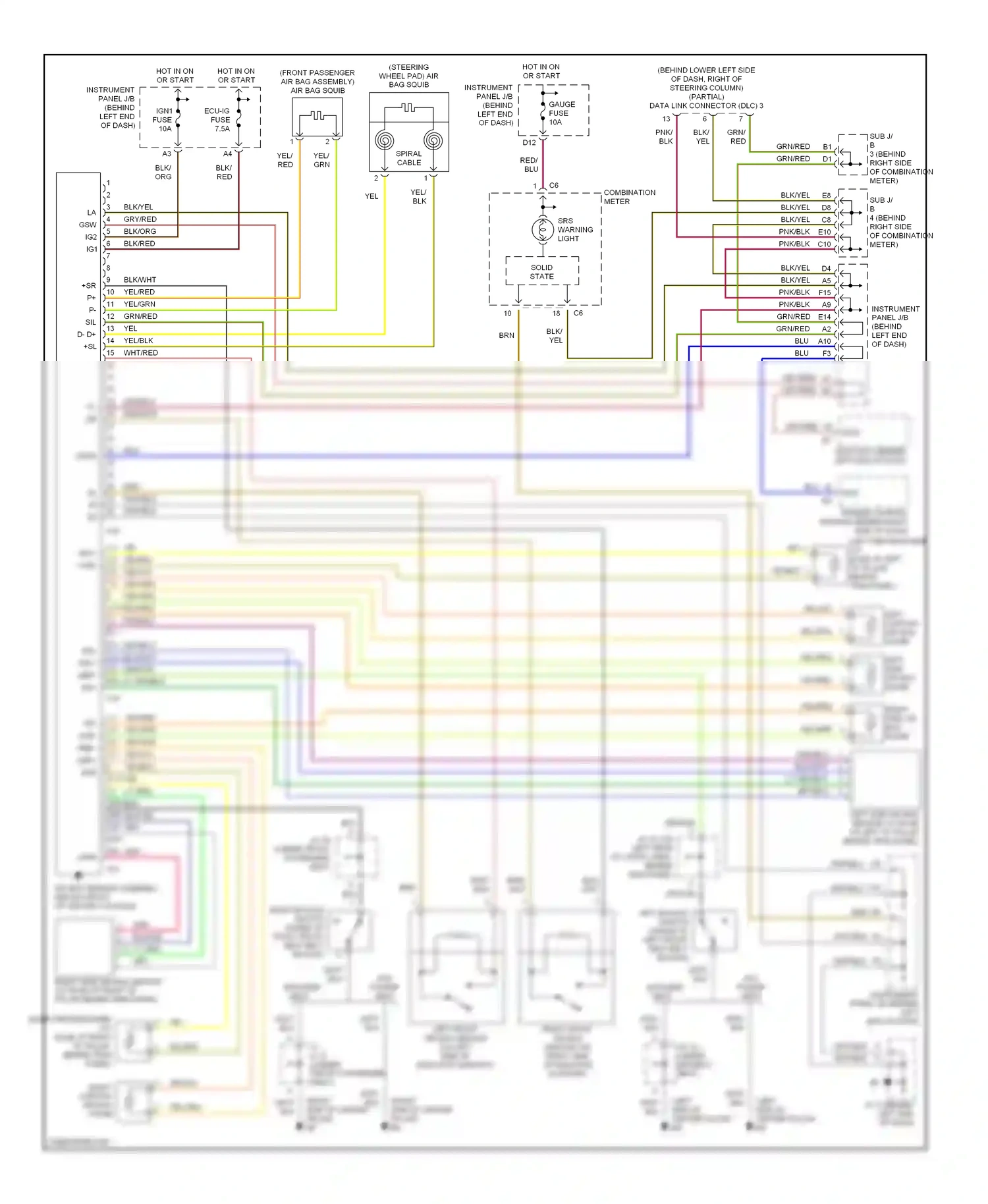 Toyota Sequoia I (2000-2004) solid state wiring diagram  (3 of 3)