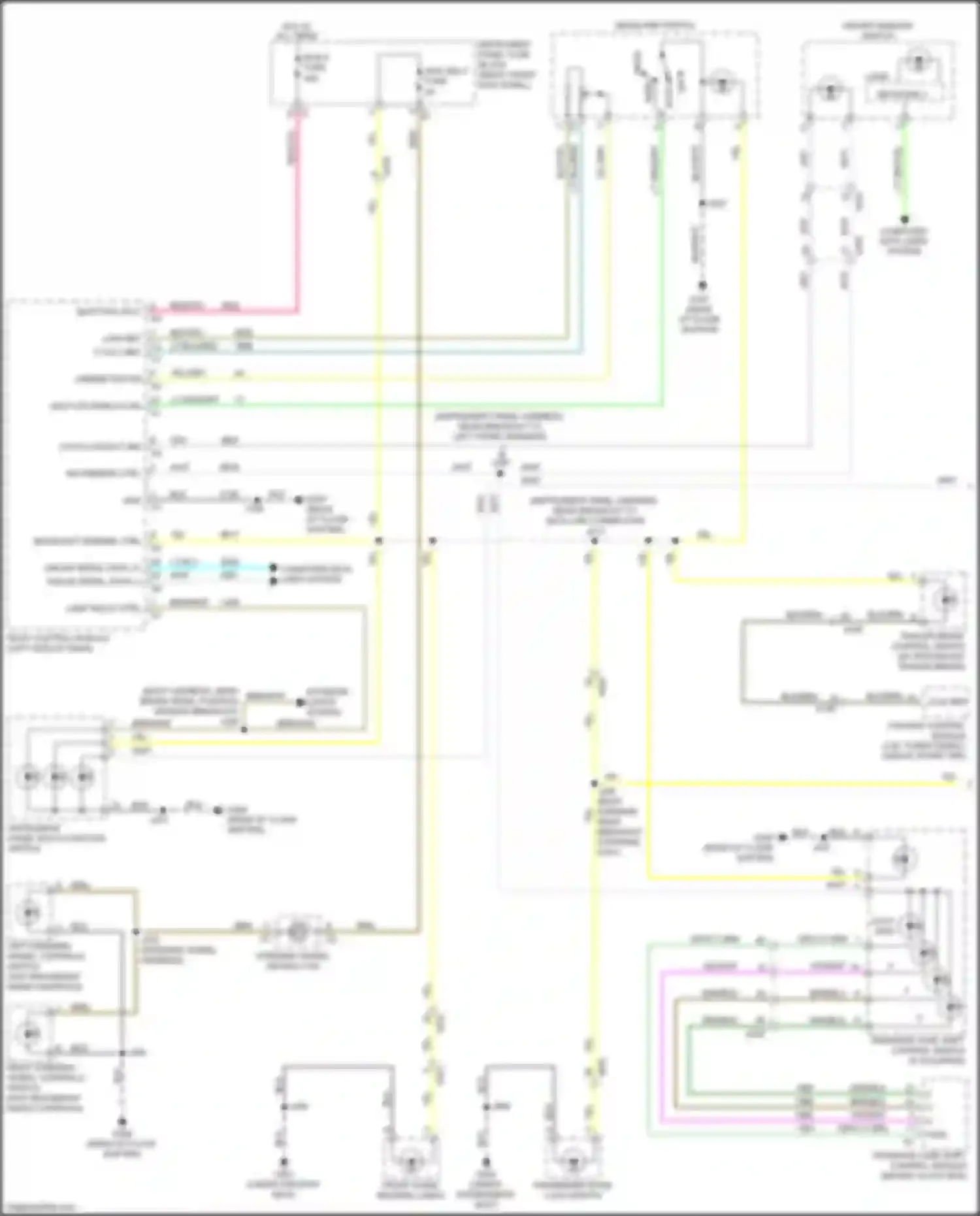 Sequoia Toyota II facelift (2017-2022): Instrument illumination circuit (1 of 2)