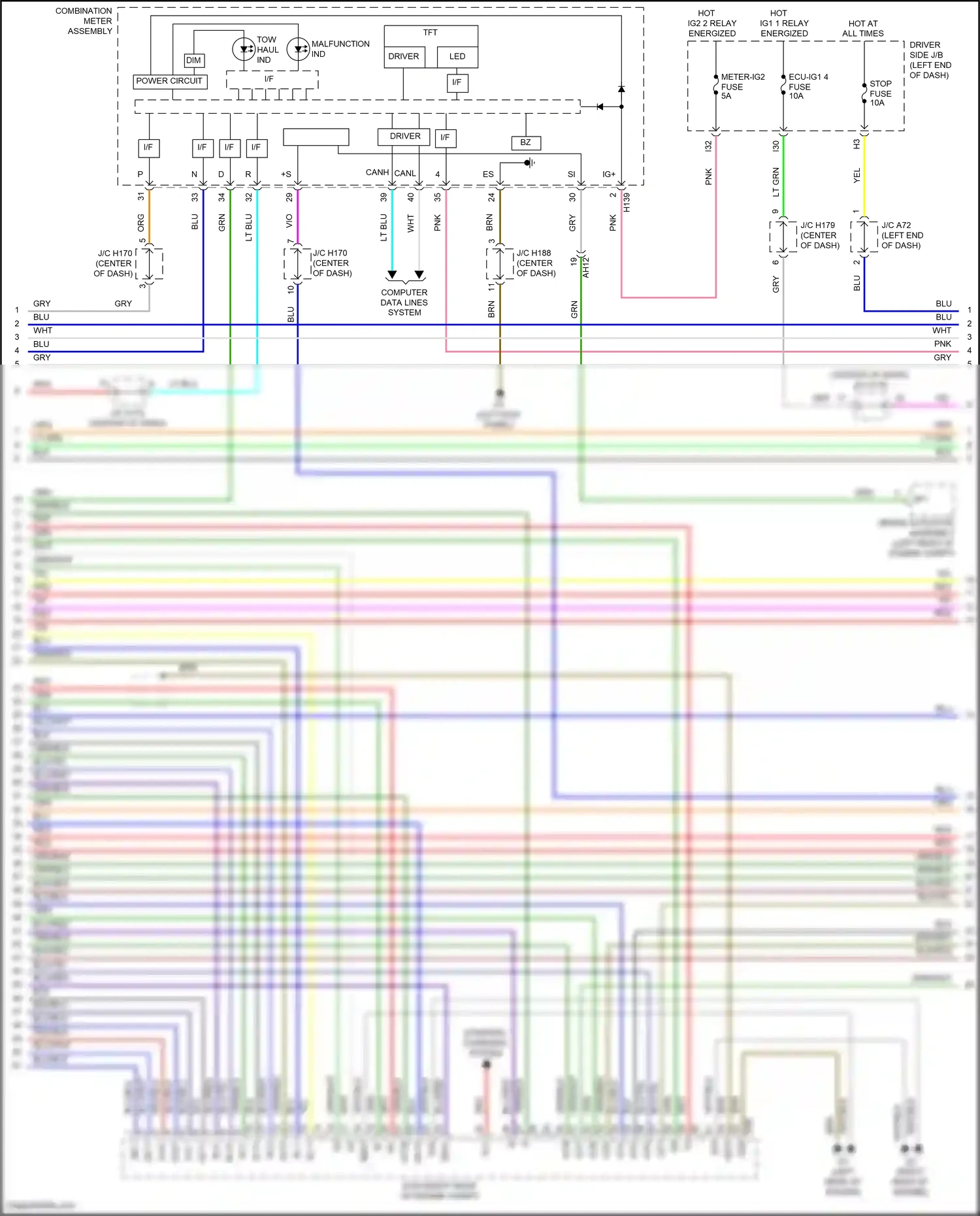 Toyota Sequoia II facelift (2017-2022) computer data lines system wiring diagram  (62 of 62)