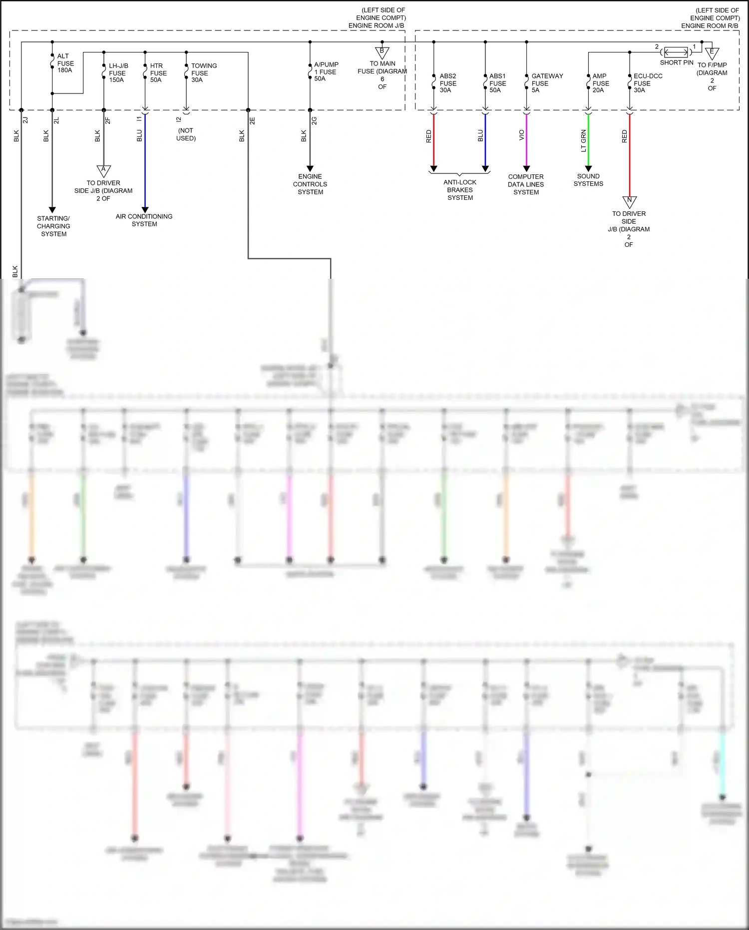 Toyota Sequoia II facelift (2017-2022) computer data lines system wiring diagram  (47 of 62)