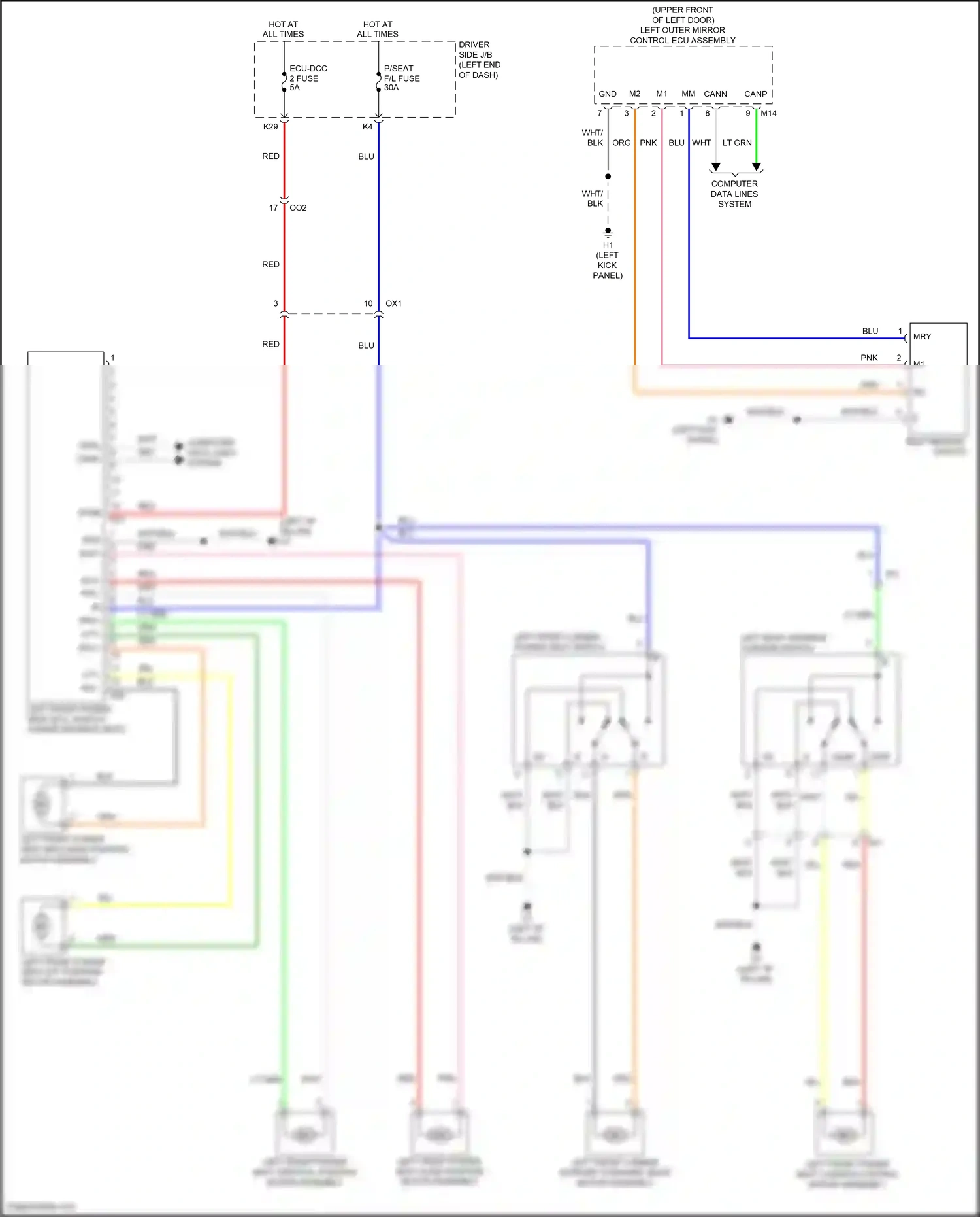 Toyota Sequoia II facelift (2017-2022) computer data lines system wiring diagram  (8 of 62)