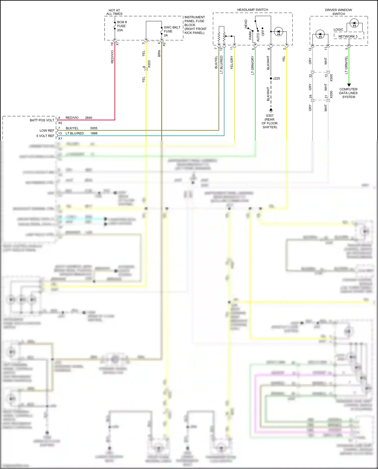 Toyota Sequoia II facelift (2017-2022) computer data lines system wiring diagram  (3 of 62)
