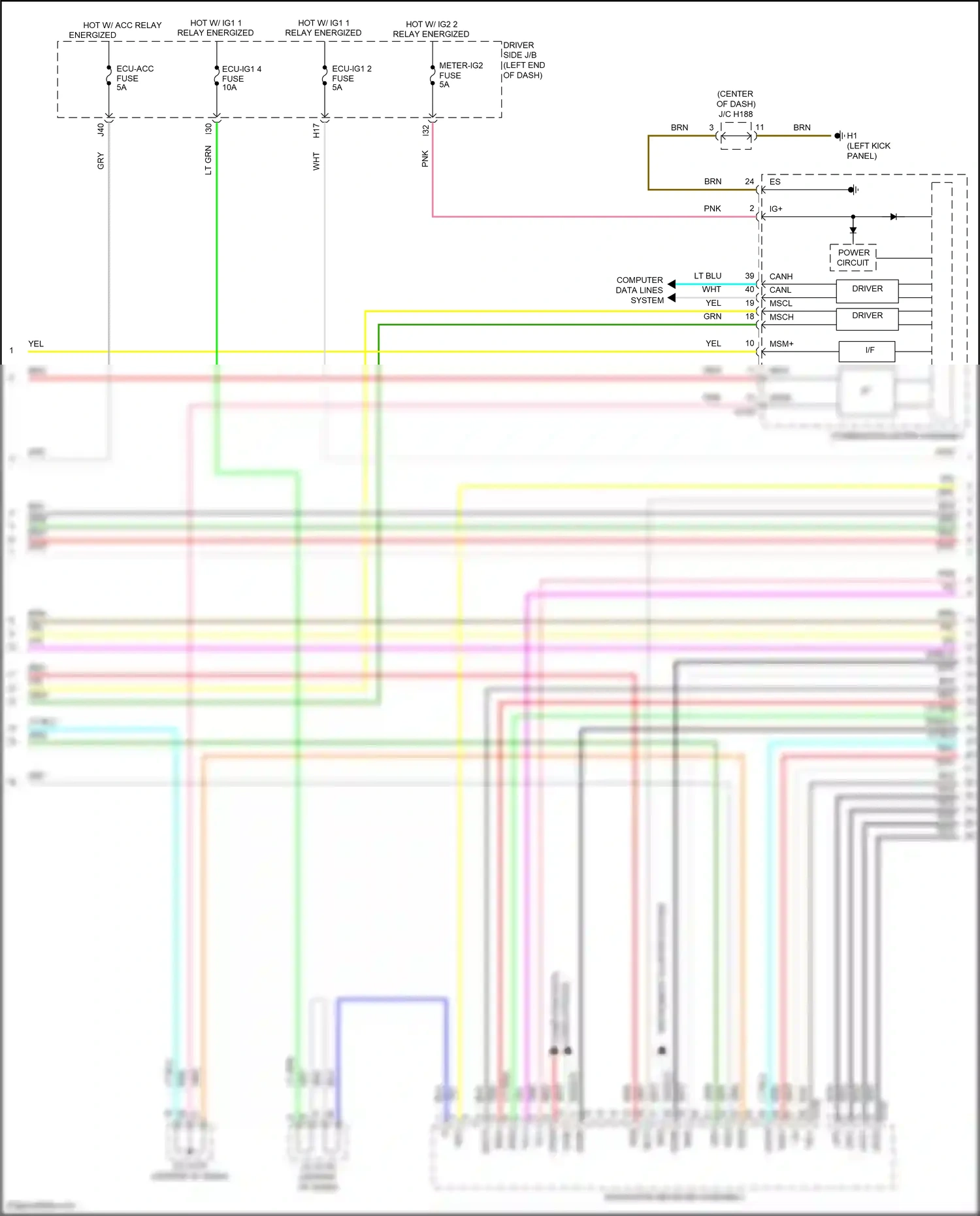 Toyota Sequoia II facelift (2017-2022) computer data wiring diagram  (1 of 5)