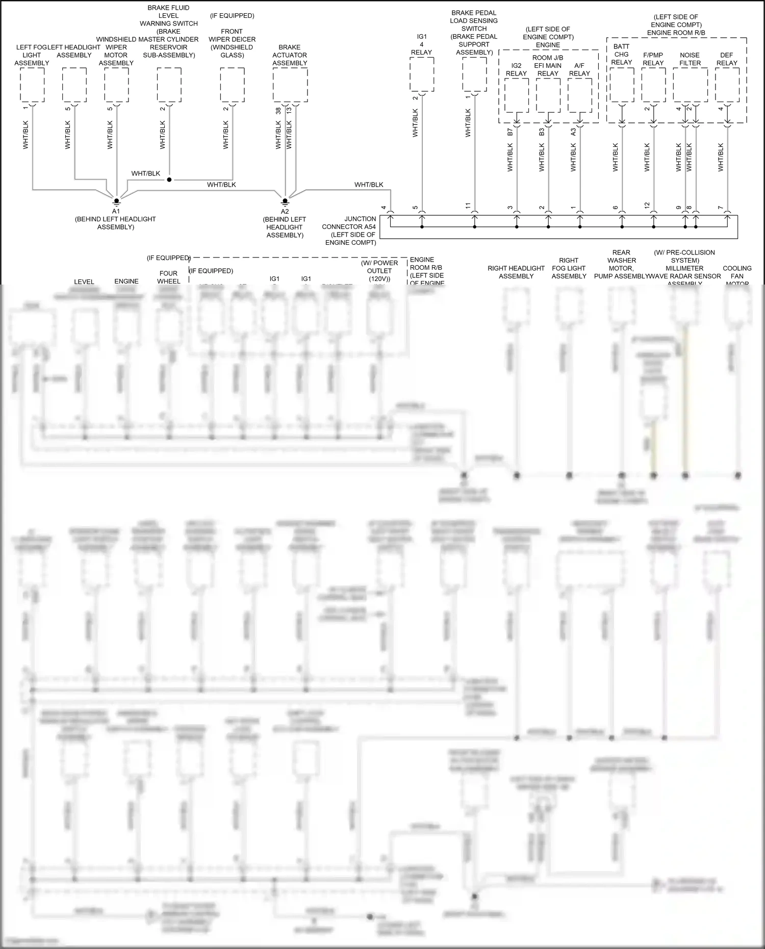 Toyota Sequoia II facelift (2017-2022) pattern select switch assembly wiring diagram  (2 of 4)