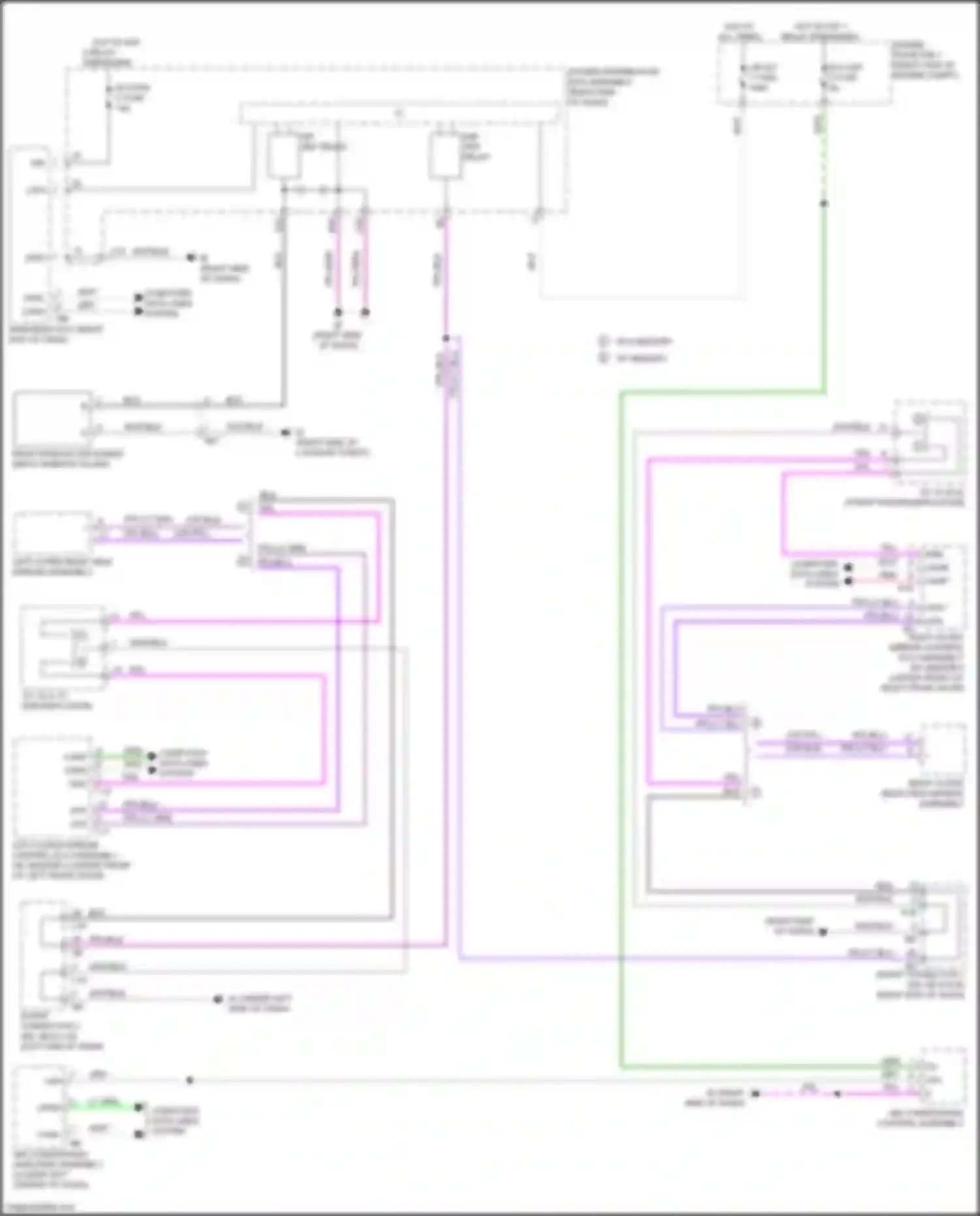 Sequoia Toyota III (2022-2024): Mirror heater & rear defogger circuit