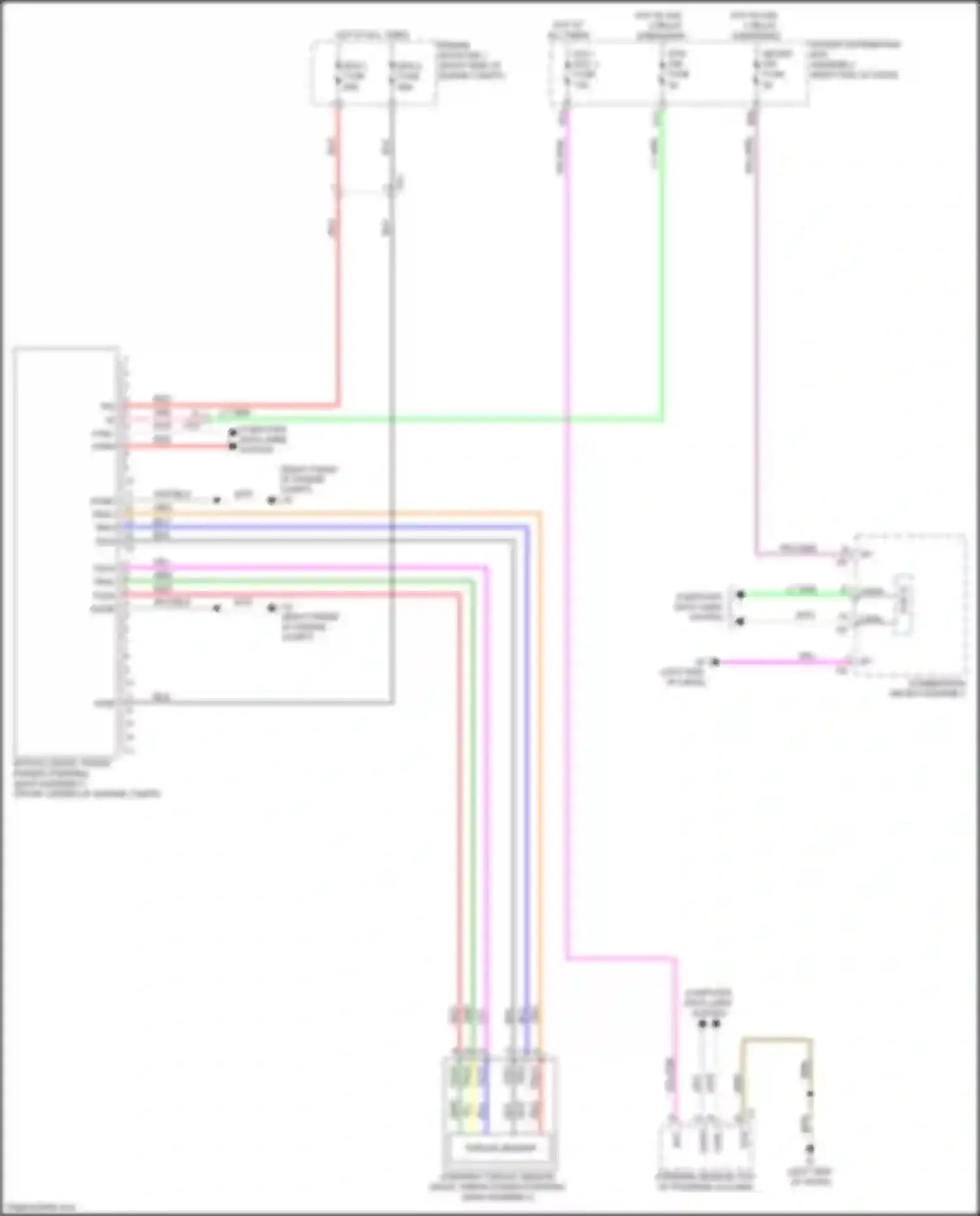 Sequoia Toyota III (2022-2024): Power tilt steering column circuit