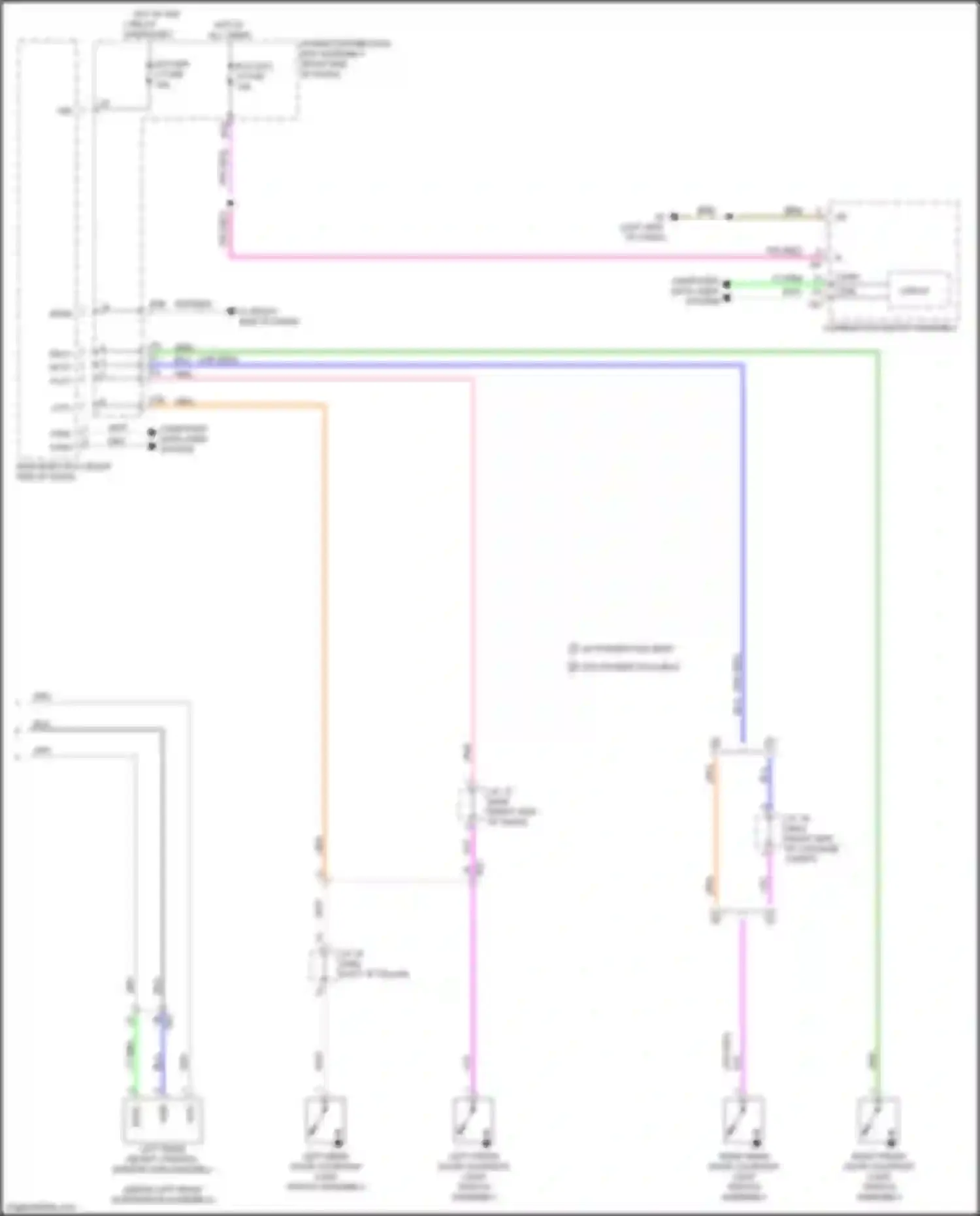 Sequoia Toyota III (2022-2024): Electronic suspension circuit, w/o adaptive variable suspension (2 of 2)