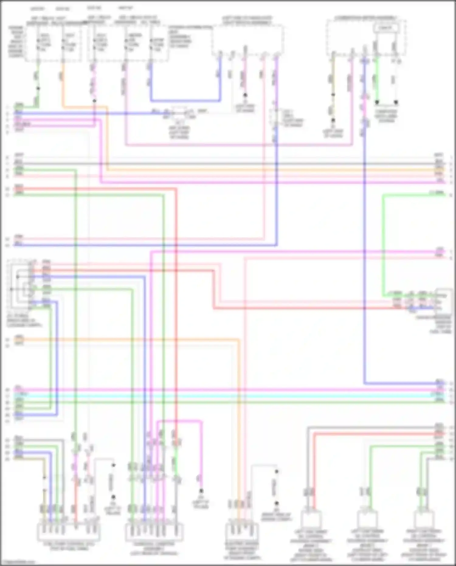 Sequoia Toyota III (2022-2024): Wiring diagram engine performance 3.4l turbo, engine controls circuit (2 of 8)